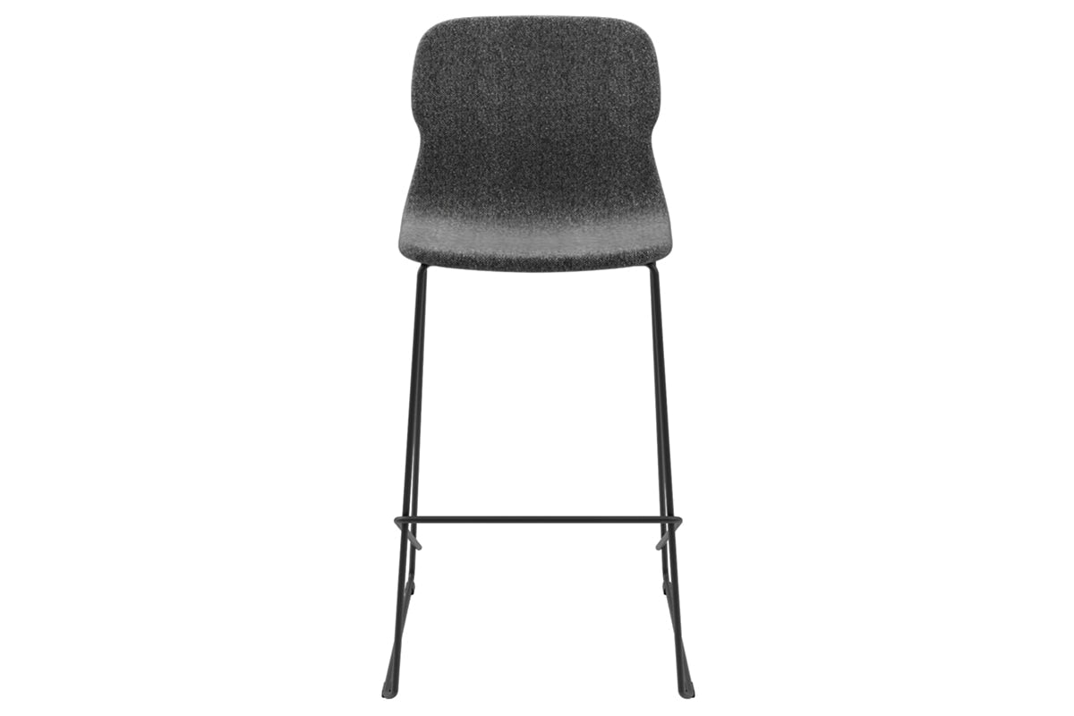 Sammy Counter Stool with Sled Base - 30 Inch Seat Height, Fabric Upholstered Bar Stool for Kitchen Island, Breakfast Nook & Home Bar Decor