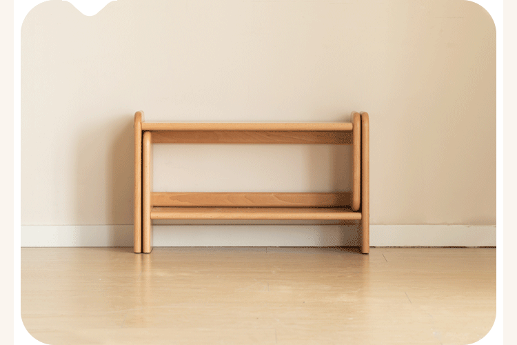 Solid Wood Kids Bookshelf - Beech, Oak, Poplar - Multi-Functional Storage Shelf for Bedroom, Playroom & Nursery Organization