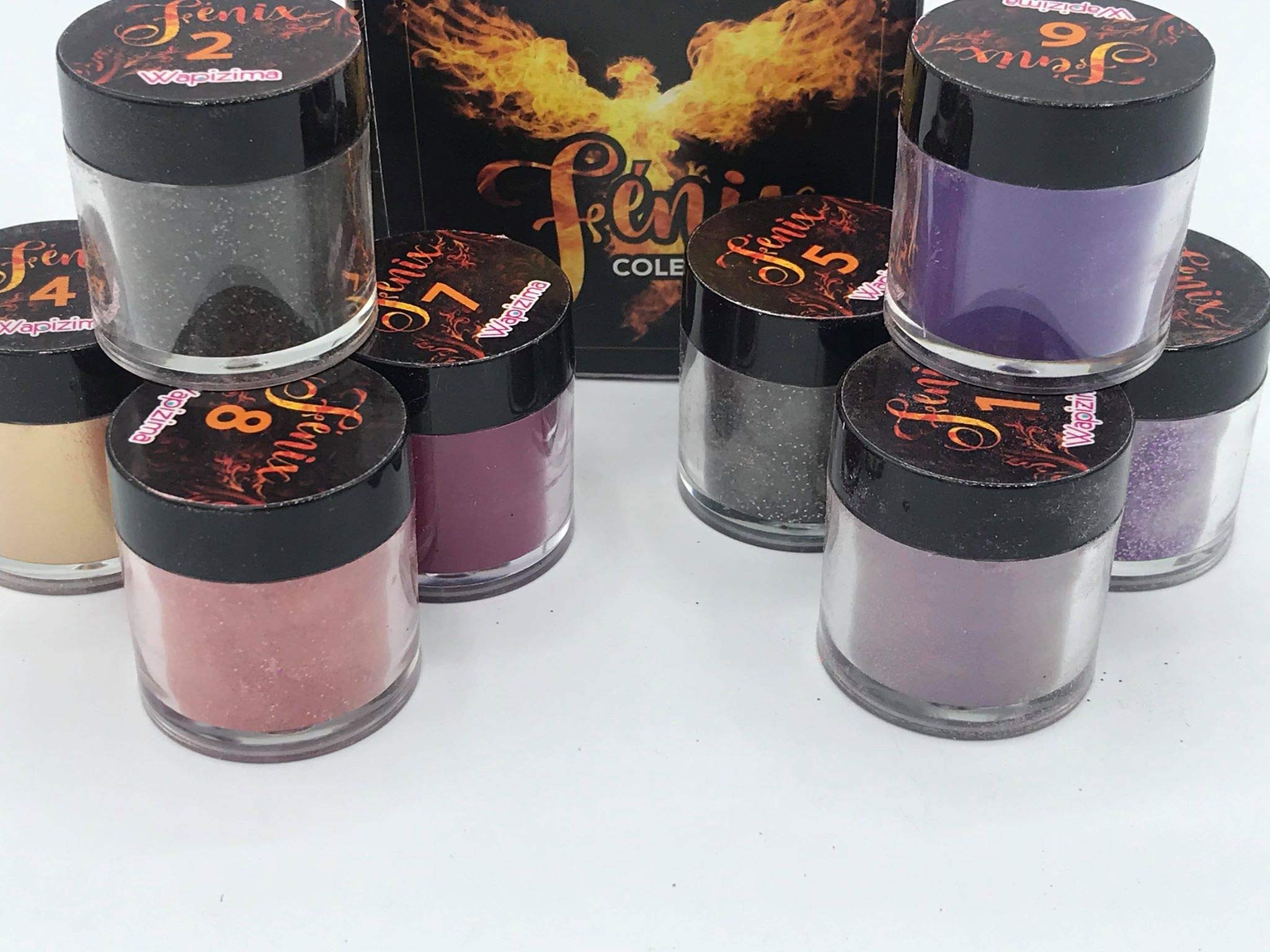 FENIX Acrylic Nail Powder Set - 8 Colors Fantasy Nail Art Kit for Gel & Acrylic Nails | Perfect for DIY Manicures, Salon Professionals & Nail Art Enthusiasts