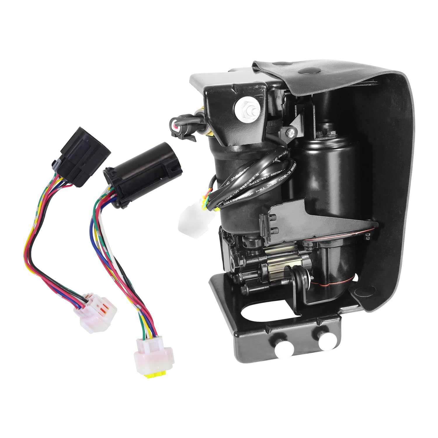 SUNCORE Autoride Suspension Air Compressor Pump with Wire Harness & Mounting Bracket - Replacement for 2000-2014 GMC Yukon XL 1500 - Heavy Duty Off-Road & Towing Performance Upgrade