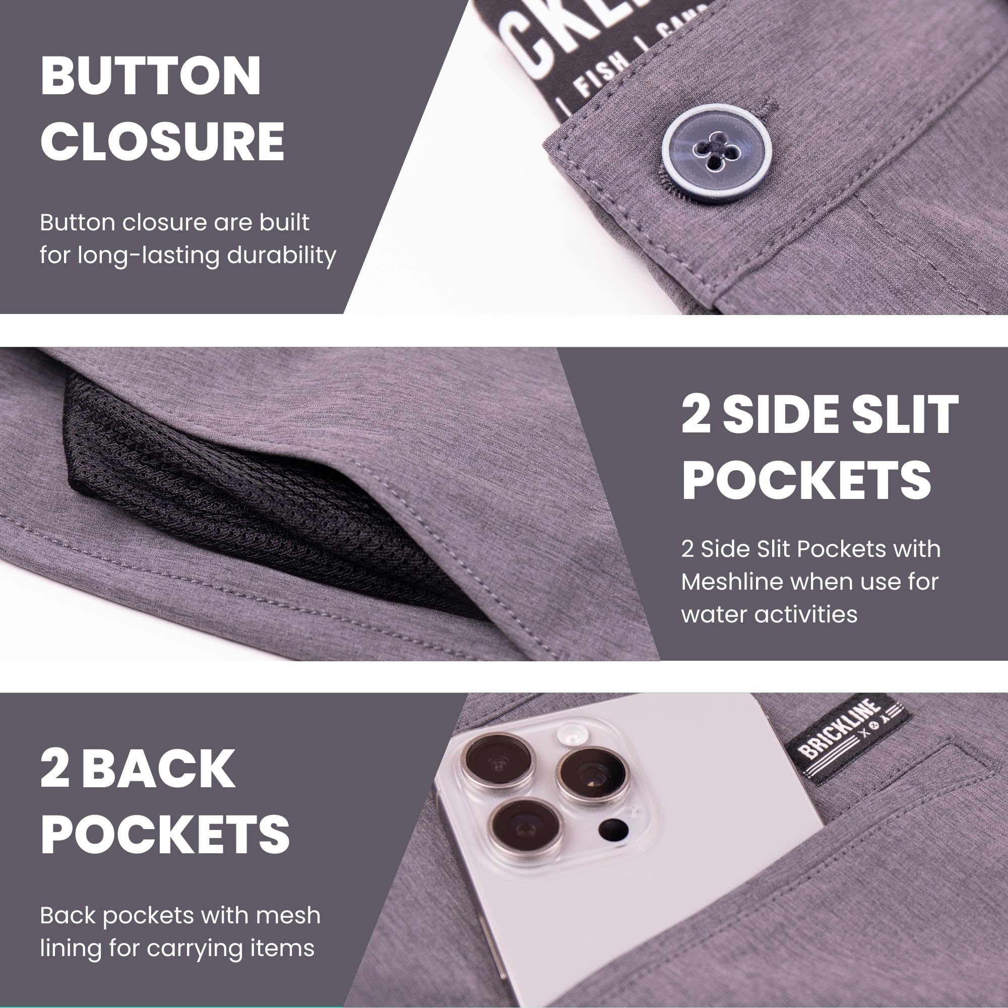 Men's Hybrid Casual Golf Shorts - Quick Dry Stretch Flat Front Board Shorts with Lightweight Chino Fabric | Perfect for Golf, Beach, Travel & Summer Outdoor Activities