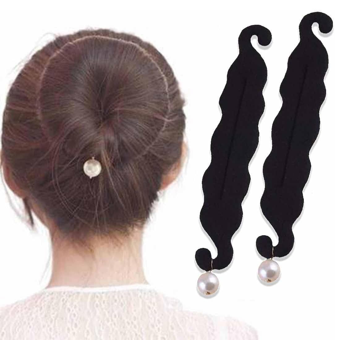 PLABBDPL Magic Chignon Hair Styling Tool, 2-Pack Donut Bun Maker for Women, DIY Hair Accessories for Easy Updos – Perfect for Weddings, Parties & Everyday Hairstyles
