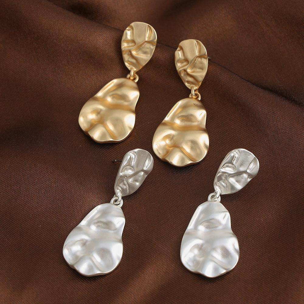 Trendy Drop-Shaped Percussion Earrings for Women - Fashionable Dangle Hoop Earrings for Party, Wedding & Everyday Wear - 675009716085