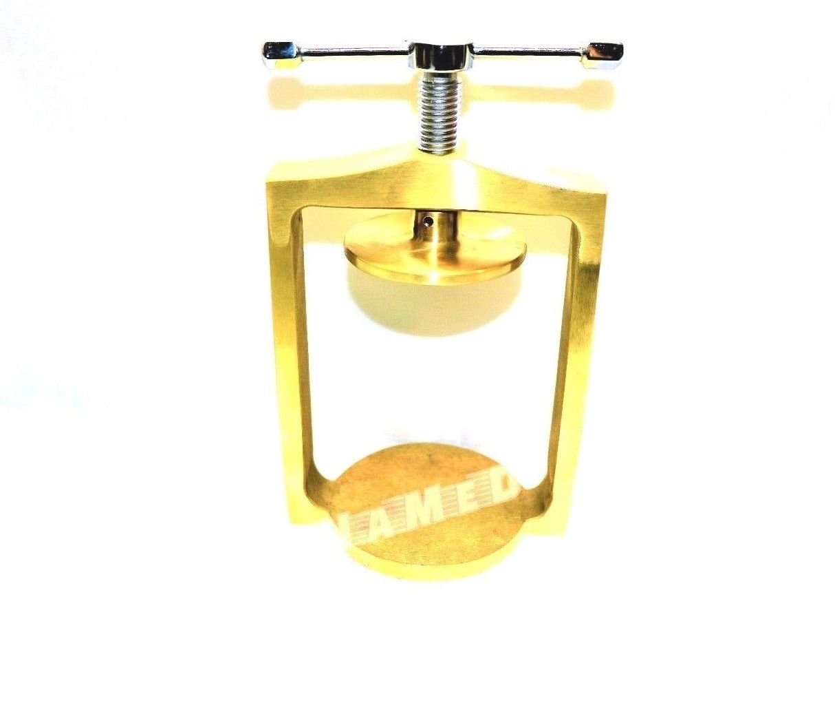 Dental Lab Spring Press with Two Flask Original Brass - 3 Piece Set for Crown & Bridge Work | CYNAMED | Perfect for Dental Technicians & Prosthodontics