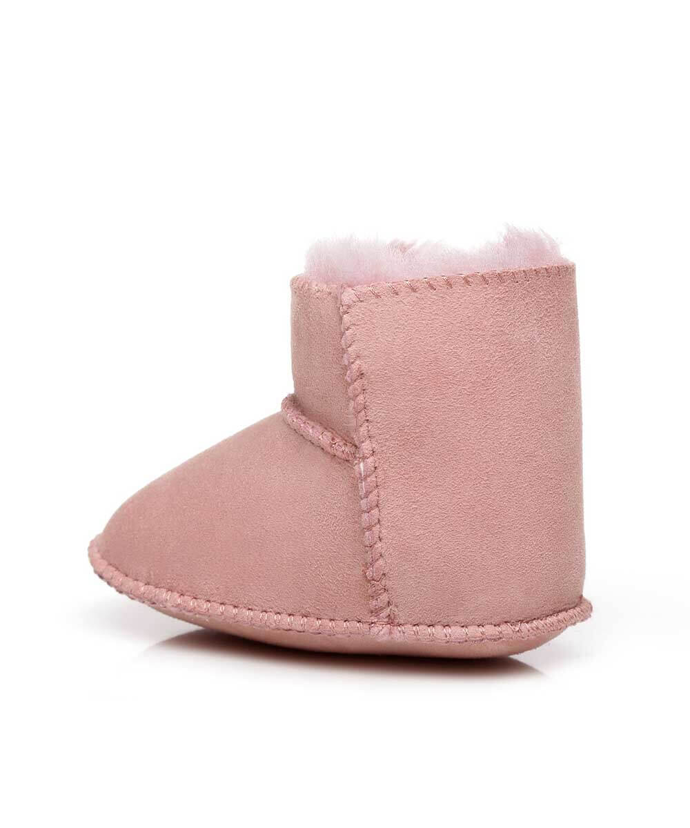 UGG Baby Beanie Bootie Gift Set - Soft Wool Booties & Hat for Newborns & Infants | Perfect Baby Shower Gift & Winter Outfit Accessories