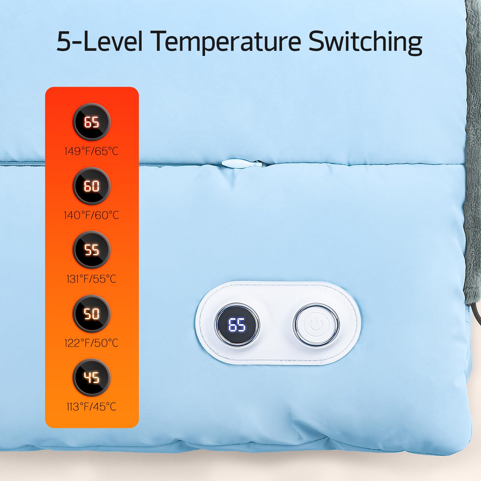 Portable Graphene Heated Electric Hand Warmer - Rechargeable USB Hand Warmer for Winter, Outdoor Activities, Camping & Cold Weather Use