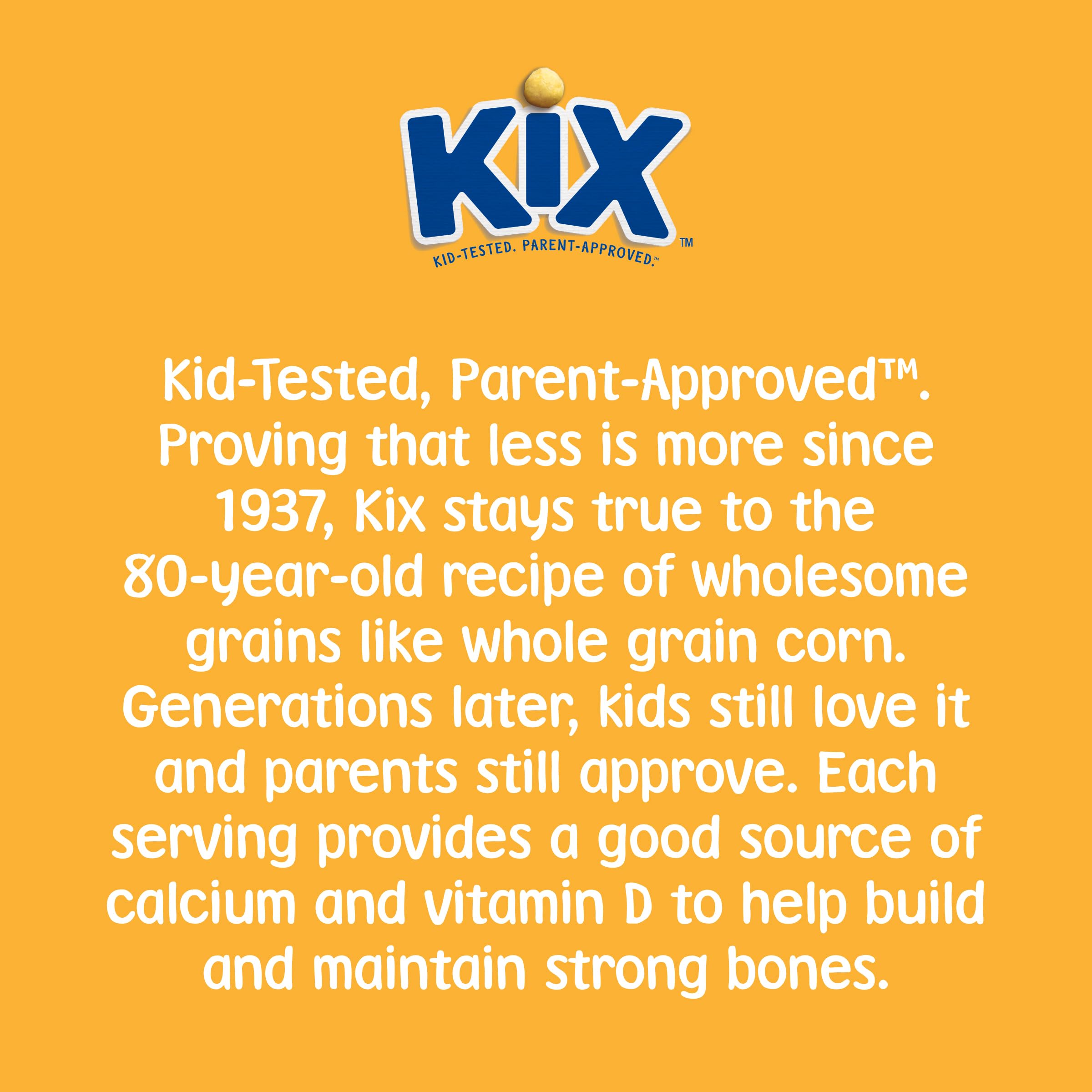 Kix Cereal Single Serve Bowl - 0.62 Oz (Pack of 96) | Quick Breakfast for Kids, On-The-Go Snacks, School Lunch Box Essential, Healthy Morning Meal Solution