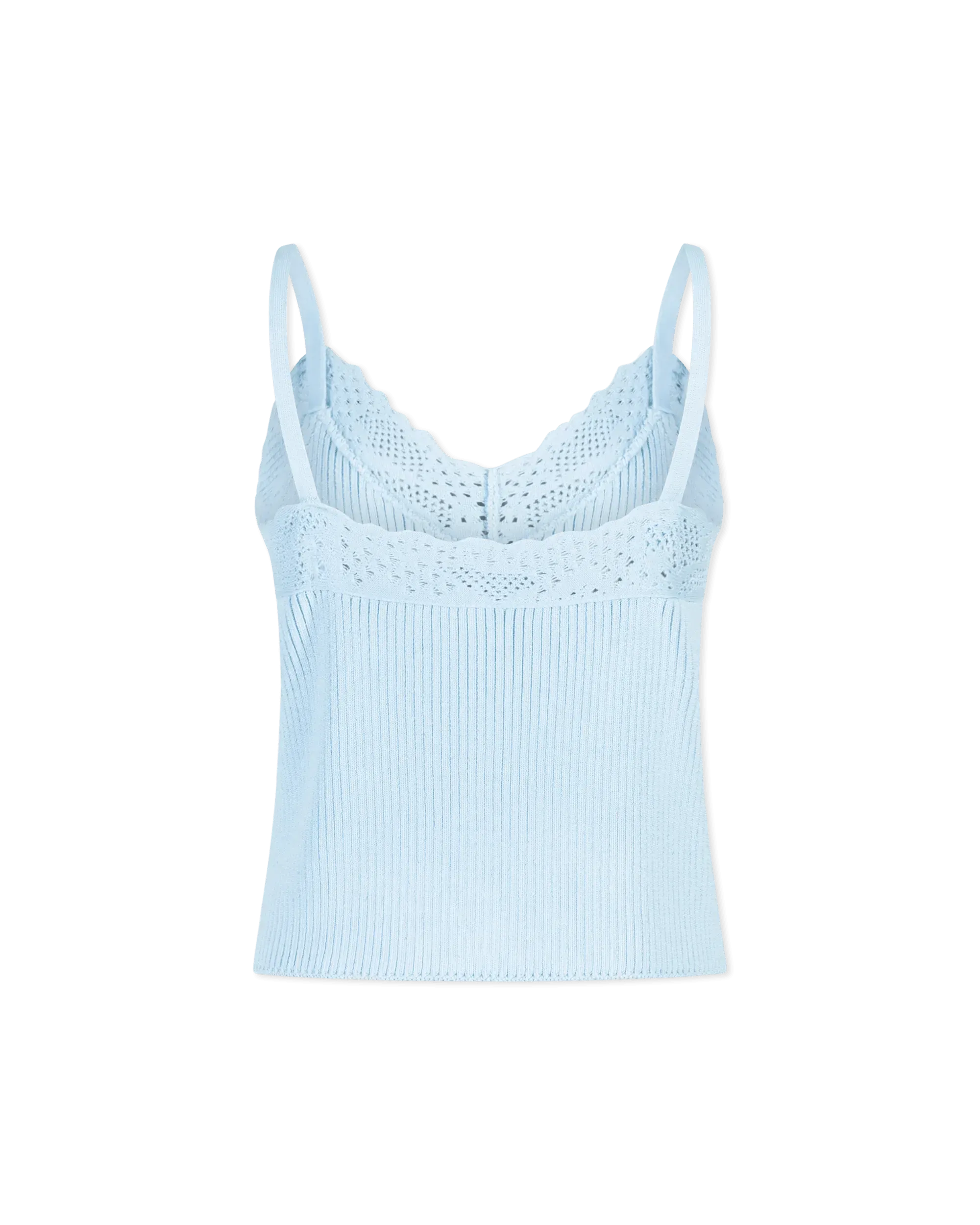 Lace Viscose Knit Slip Top for Women - Soft Breathable Camisole - Perfect for Layering, Summer Outfits & Casual Wear