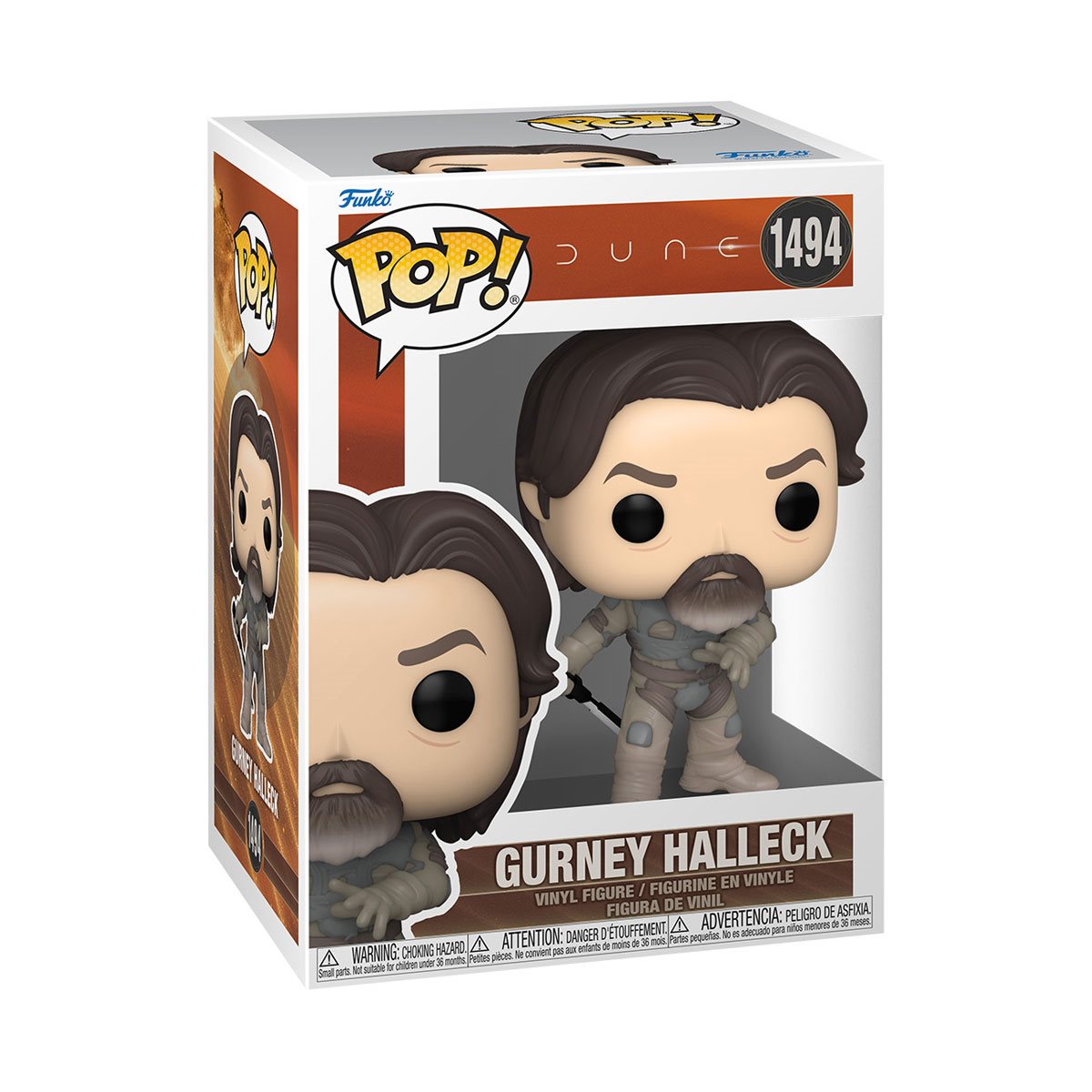 Dune 2 Gurney Halleck Funko Pop! Vinyl Figure #1494 - Collectible Movie Character Toy for Fans & Gift Idea - Display for Home, Office, or Pop Culture Collections