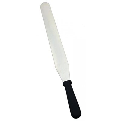 Premium Nella 10-Inch Cake Spatula with Ergonomic Black Plastic Handle - Perfect for Cake Decorating, Frosting, and Baking Essentials