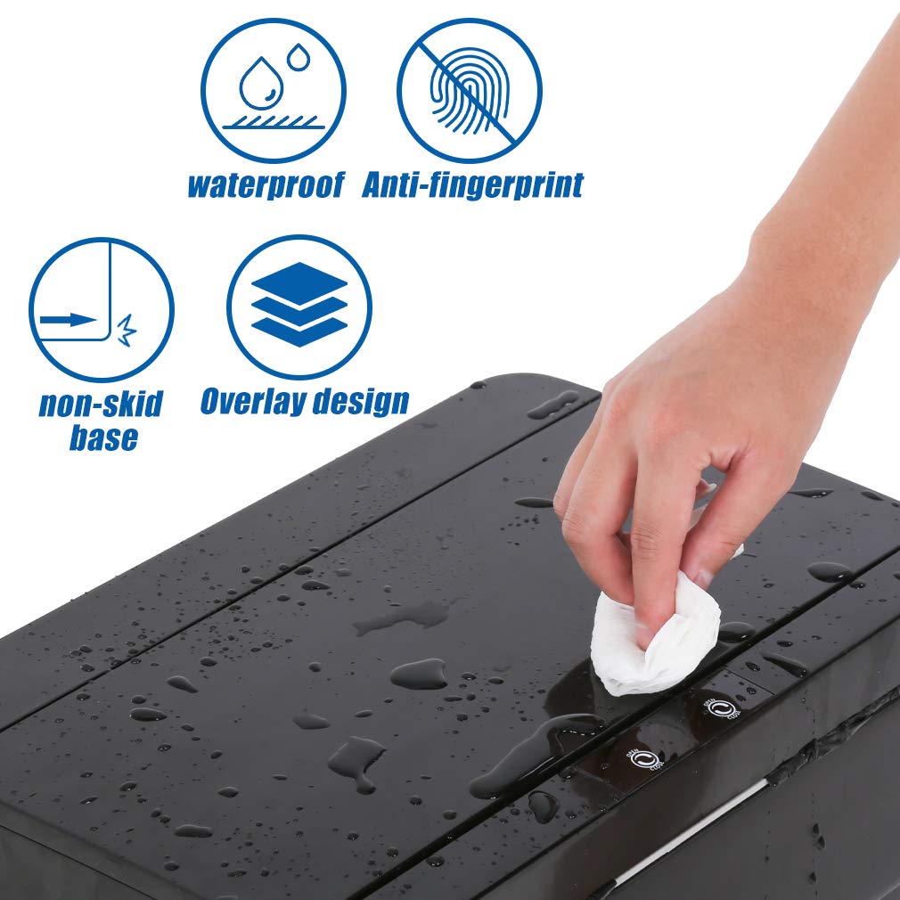 13 Gallon Automatic Touchless Trash Can with Lid - 50L High Capacity Kitchen Garbage Bin for Home, Office, Bedroom & Bathroom | Motion Sensor, Hands-Free Operation, Odor Control (Black) - Perfect for Hygienic Waste Disposal in Kitchens, Offices & Small Spaces