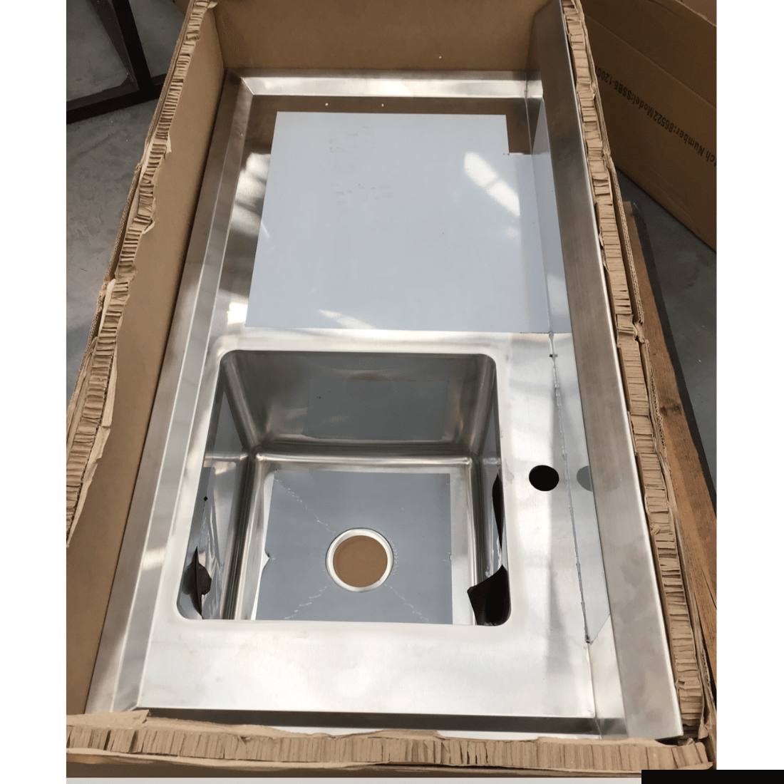 Premium Modular Right Sink Bench with Undershelf - SSB6 1200R/A NSW1993 | Stainless Steel Kitchen Workstation for Commercial & Home Use