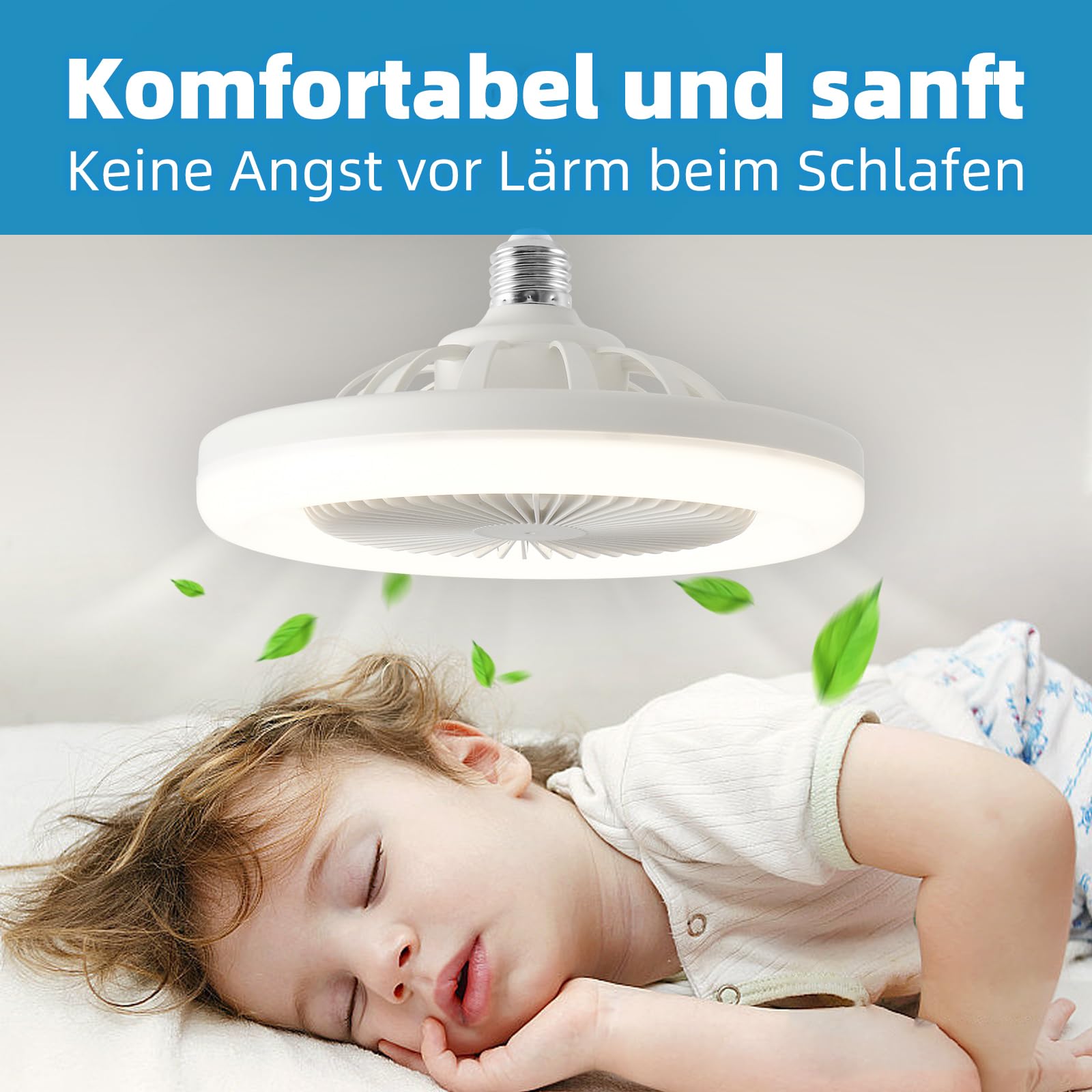 AHXIAOZN Low Profile Bladeless Ceiling Fan with LED Lights & Remote Control - Dimmable, Enclosed, Semi-Flush Mount - Perfect for Small Bedrooms, Kitchens, and Home Offices