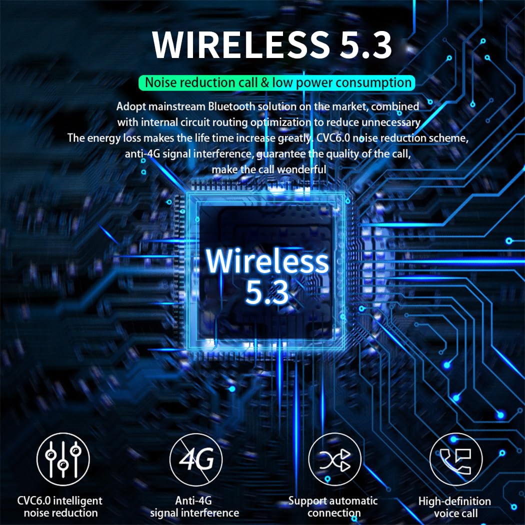 CYBORIS Wireless Bluetooth 5.0 Sports Headphones - IPX7 Waterproof MP3 Player with 16GB Storage, 10Hrs Playtime & Noise Cancelling MIC - Perfect for Swimming, Running & Workout (Black)