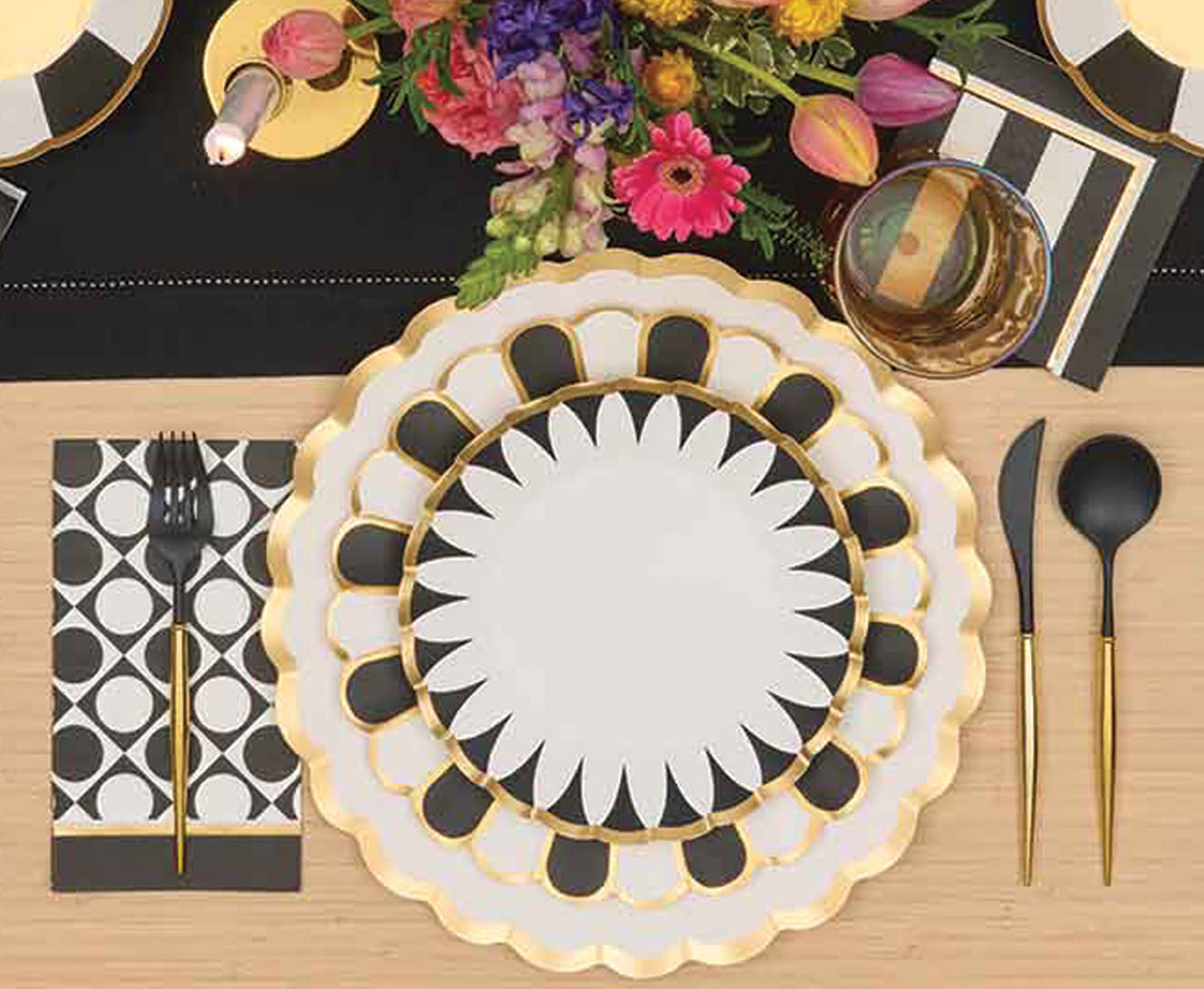 Elegant Cordoba Table Setting - Premium Dinnerware Set for 4 - Perfect for Formal Dining, Weddings & Special Occasions