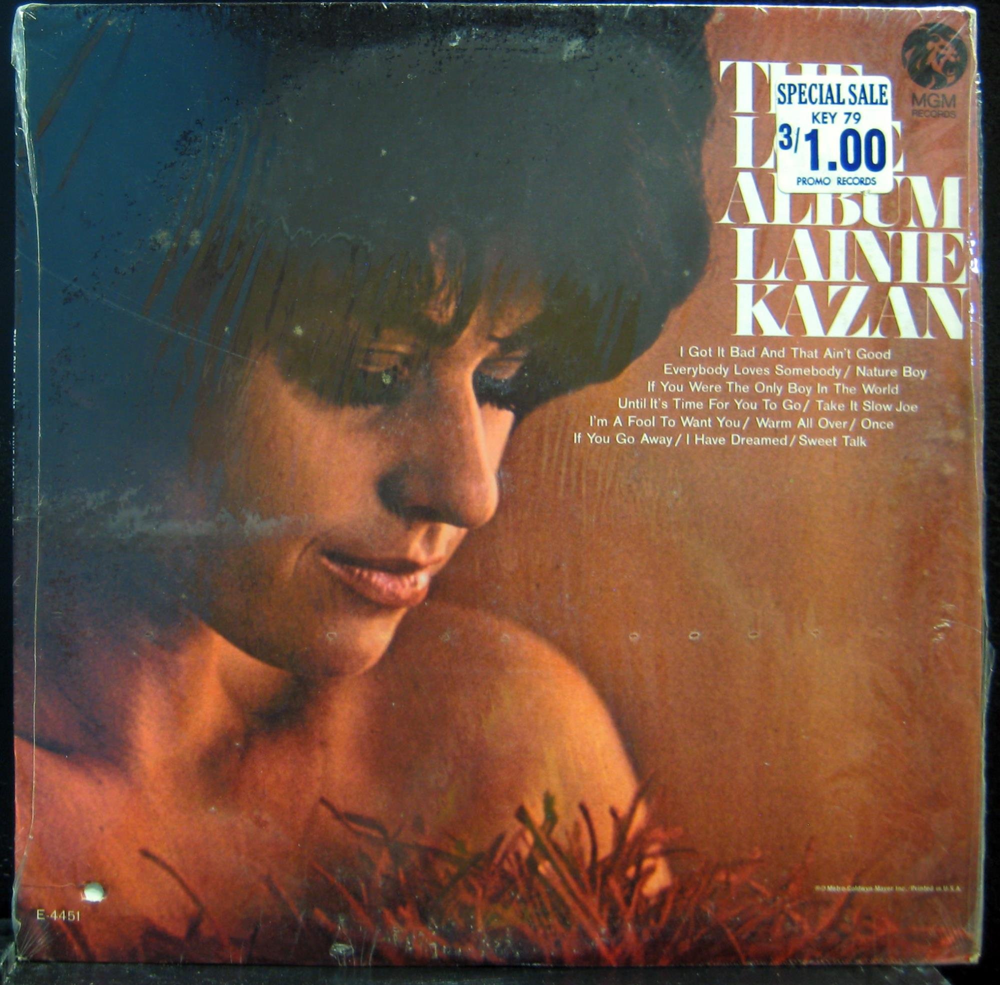 Lainie Kazan The Love Album - Vintage Vinyl Record LP for Collectors & Music Lovers - Perfect for Romantic Evenings & Jazz Music Nights