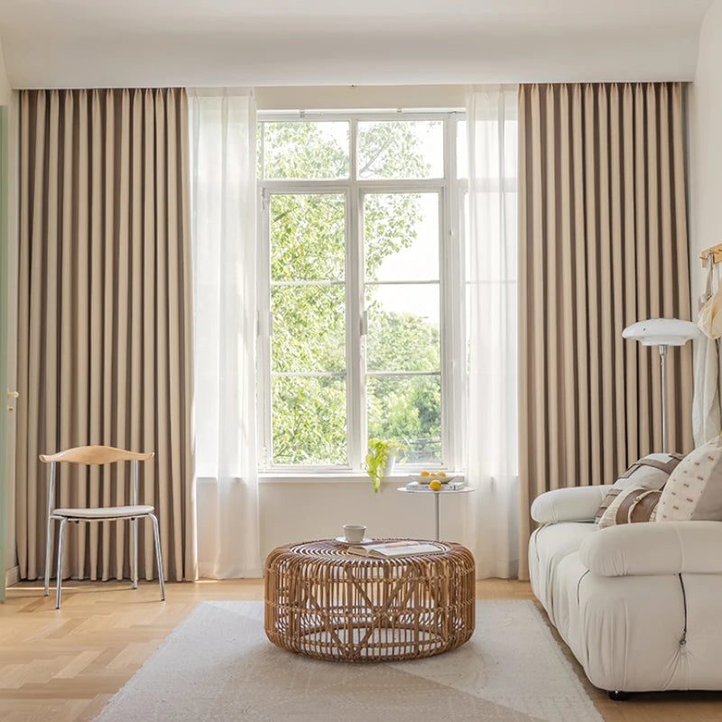 Hannah Glossy Polyester Curtain Swatch - Premium Window Treatment Fabric Sample for Living Room, Bedroom & Home Decor | Light Filtering & Stylish Design