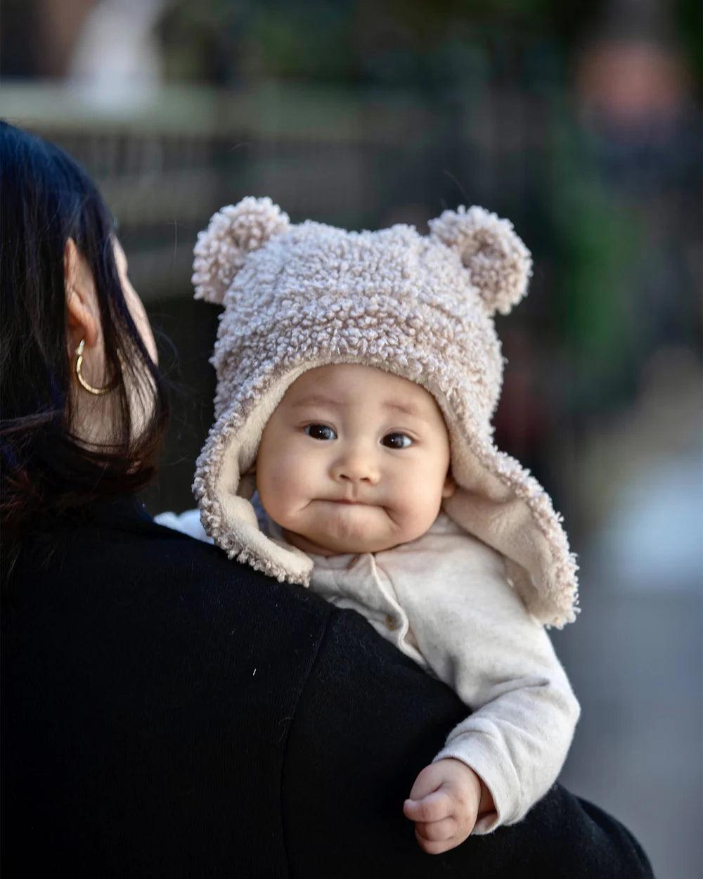 7 A.M. The Cub Baby Hat - Soft Teddy Bear Design for Newborns & Infants - Perfect for Photo Shoots, Winter Warmth & Nursery Essentials