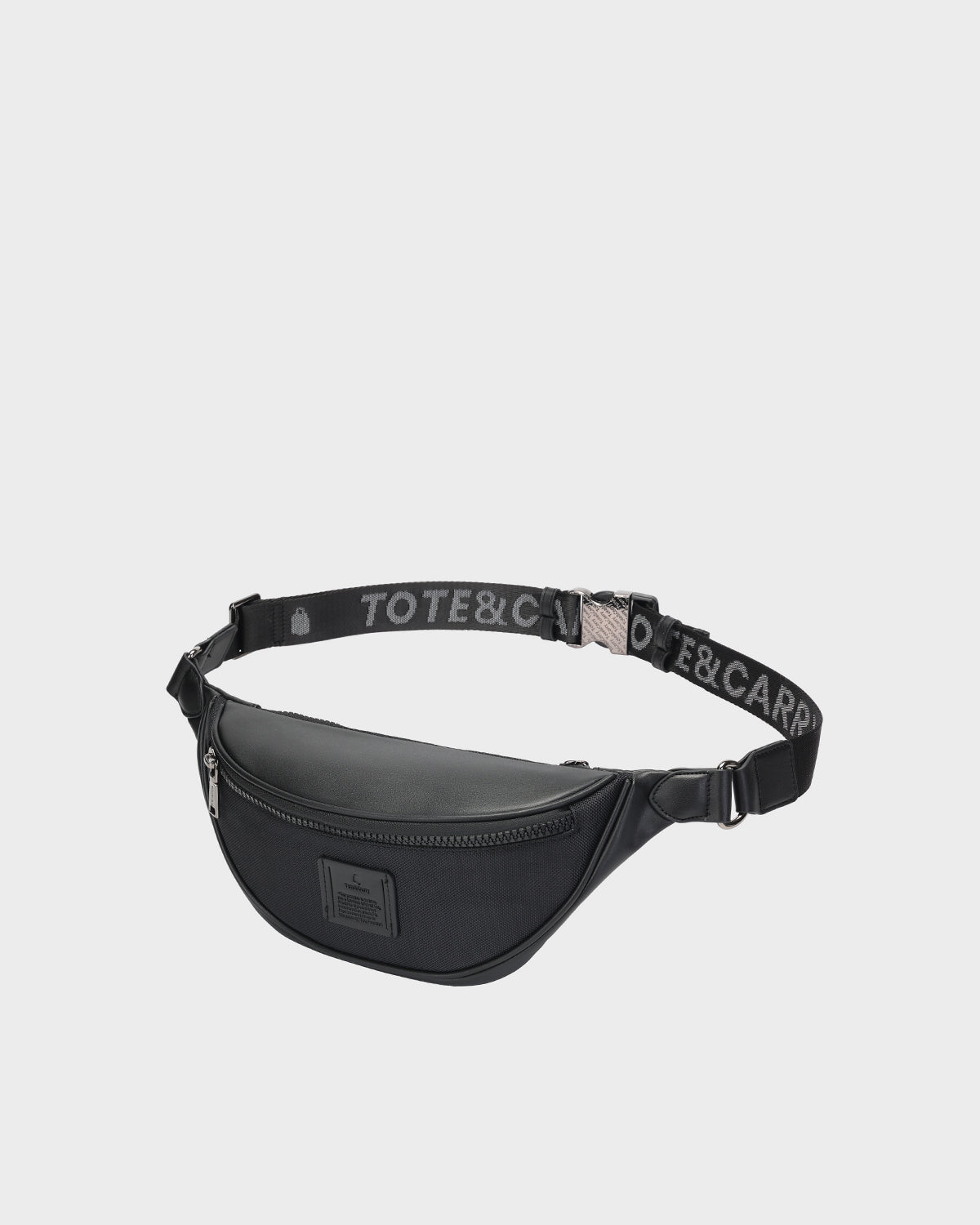 Eclipse Nylon Fanny Pack Black - Water-Resistant Waist Bag for Travel, Hiking & Outdoor Activities