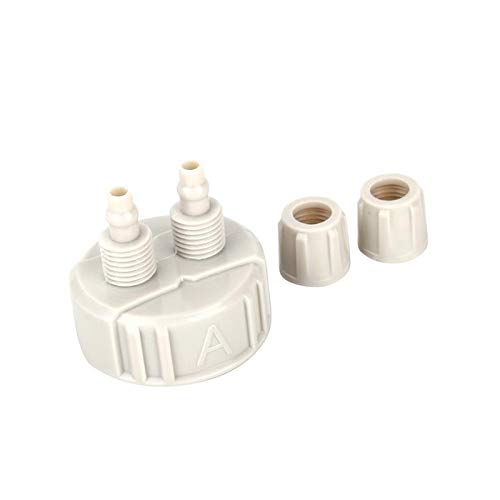 HTHL DIY CO2 System Generator Kit for Planted Aquariums - Complete with Tubes, Tools & Bottle Cap (White) | Enhance Aquatic Plant Growth in Fish Tanks