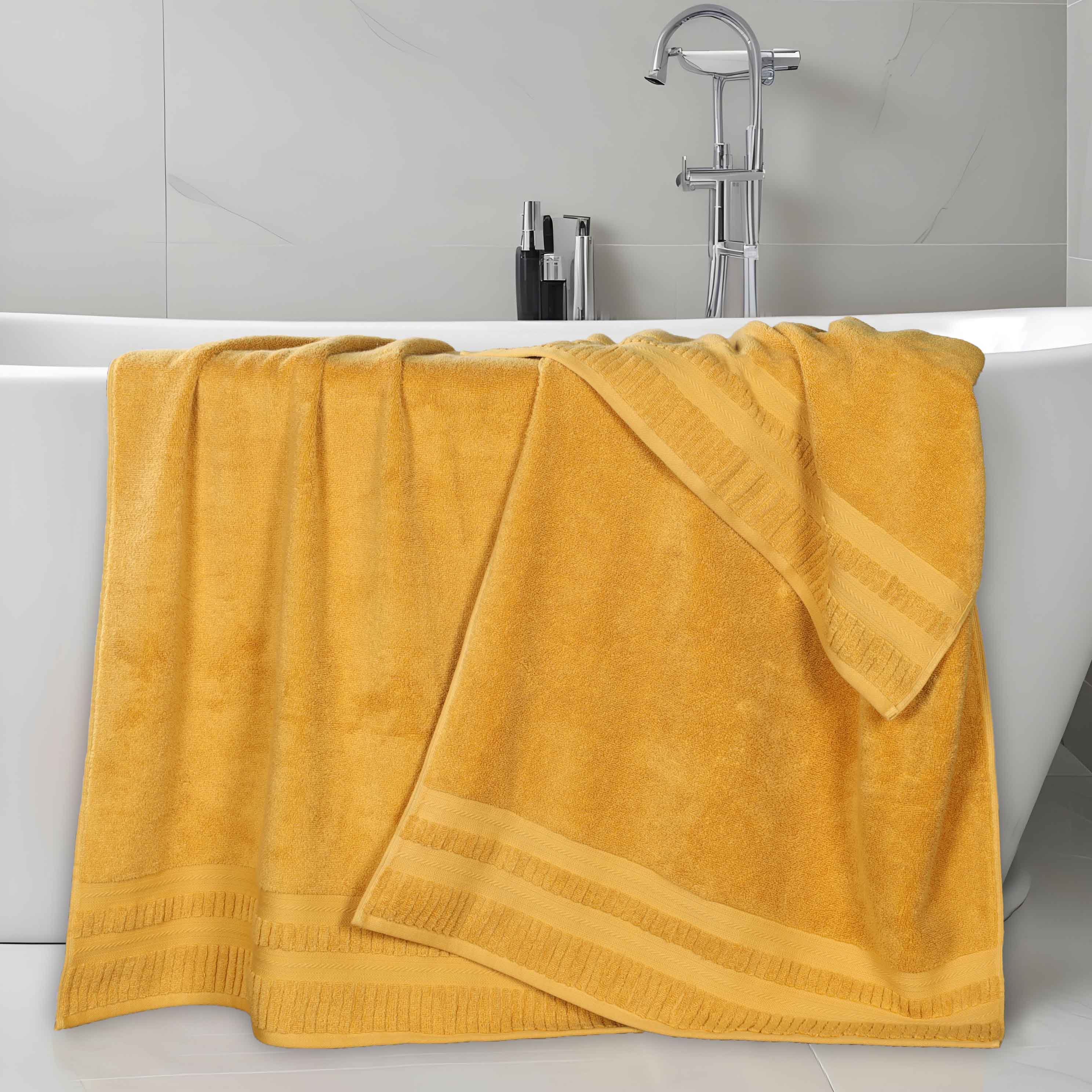 Premium Venice Zero Twist Cotton Bath Towels - Ultra Absorbent Medium Weight Bath Sheets, Set of 2 (Luxury Spa & Hotel Quality for Bath, Pool & Beach Use)
