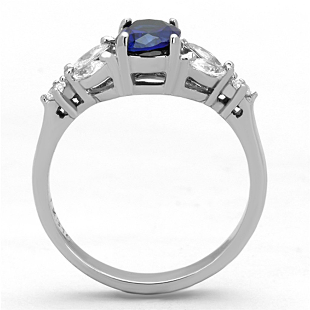 1.67ct Blue Montana CZ Oval Engagement Ring for Women Size 5-10 - Perfect for Proposals & Weddings
