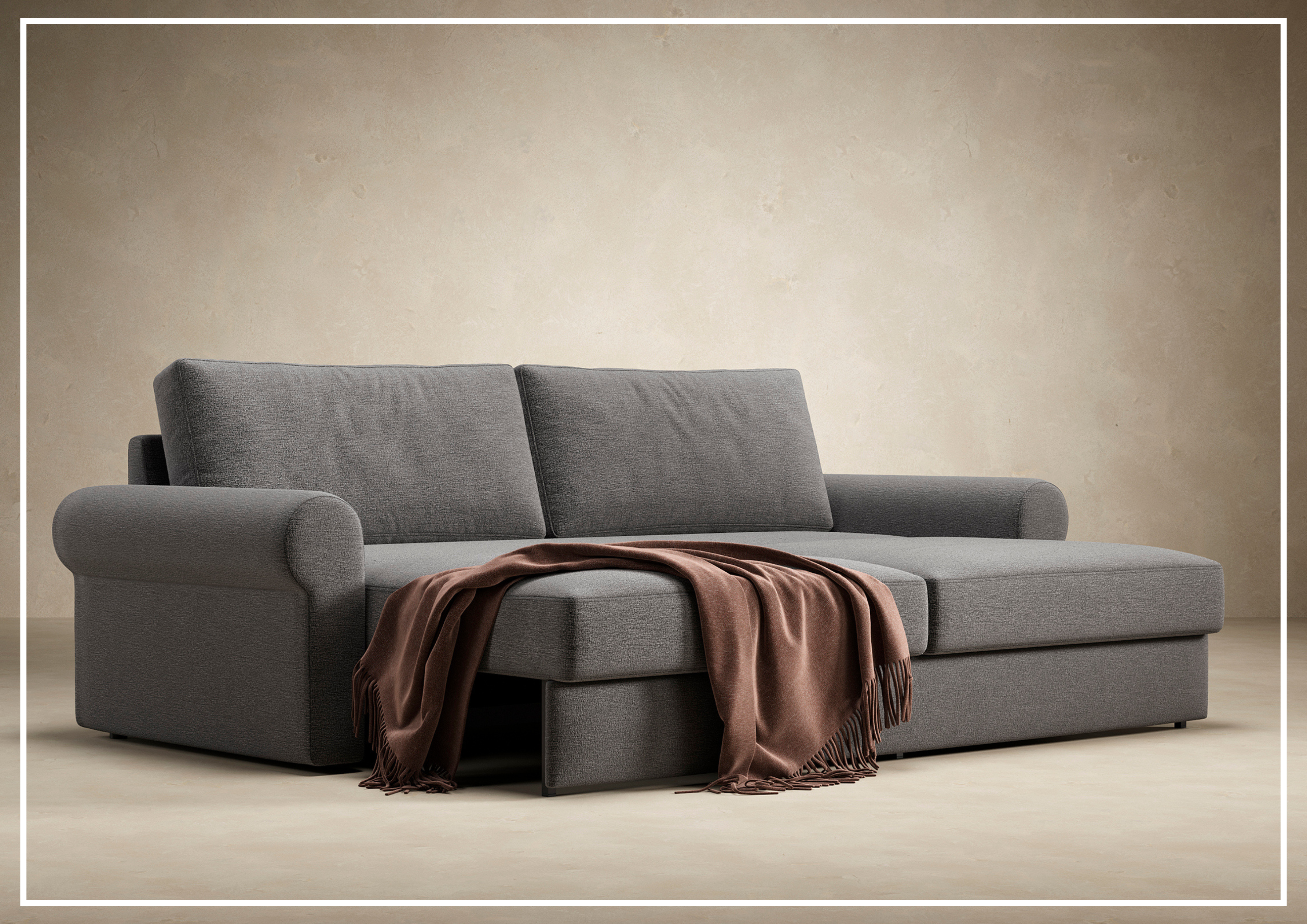 Innovation Living Vilander Full-Size Fabric Sofa Bed - Convertible Sleeper Sofa for Small Spaces, Guest Room & Apartment Living | Comfortable Modern Futon with Storage