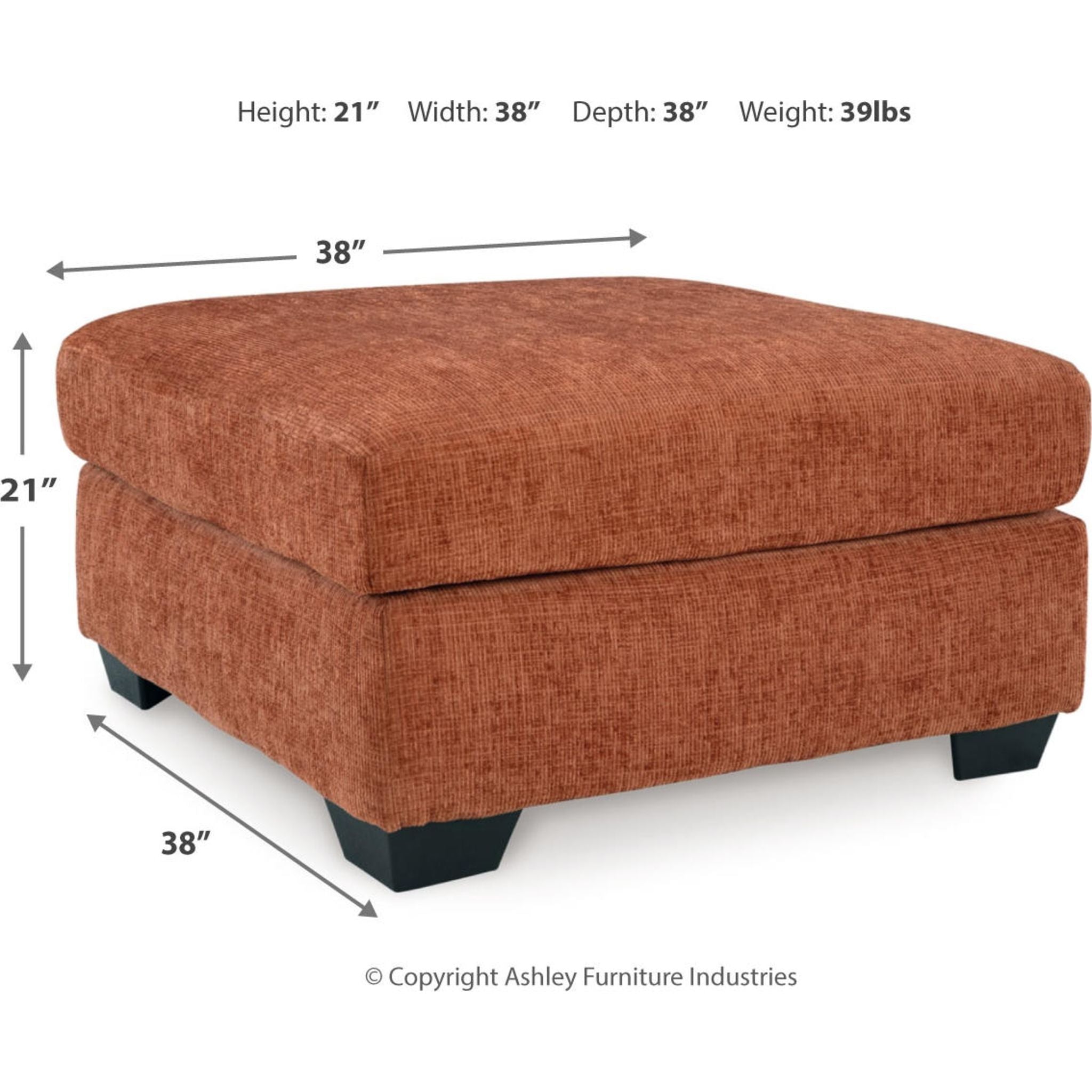Aviemore Oversized Accent Ottoman - Large Round Footstool Pouf with Storage, Modern Home Decor for Living Room, Bedroom & Nursery - Perfect for Extra Seating, Footrest or Stylish Storage Solution