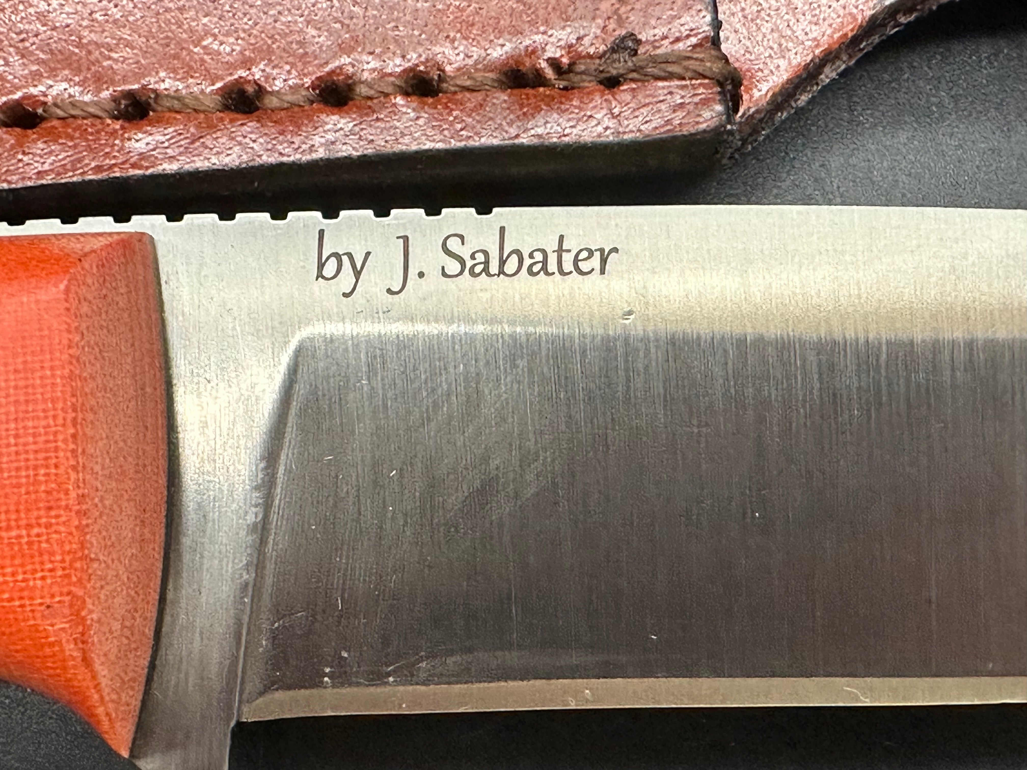 Joker Bushcraft Survival Drop Point Knife - Orange Canvas Micarta Handle - Outdoor Camping, Hunting & Survival Gear for Bushcraft Enthusiasts