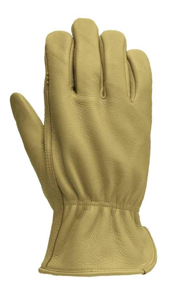 True Grip 9323 Premium Cowhide Leather Work Gloves for Men - Durable & Comfortable, Large Size - Ideal for Construction, Gardening, and Heavy-Duty Tasks
