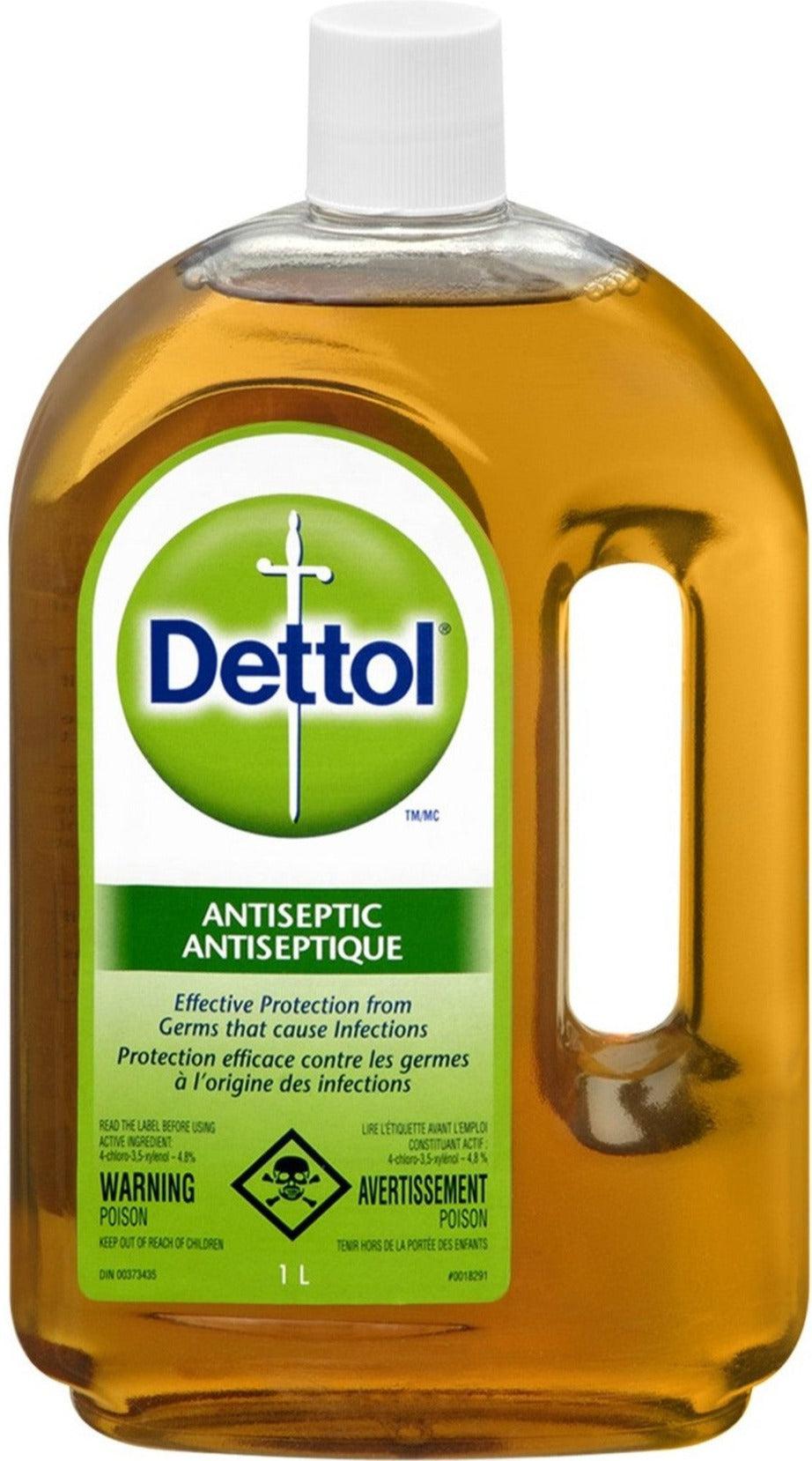 Dettol Antiseptic Disinfectant Liquid - Kills 99.9% of Germs & Bacteria - First Aid, Wound Care & Surface Cleaning - Ideal for Homes, Hospitals & Travel