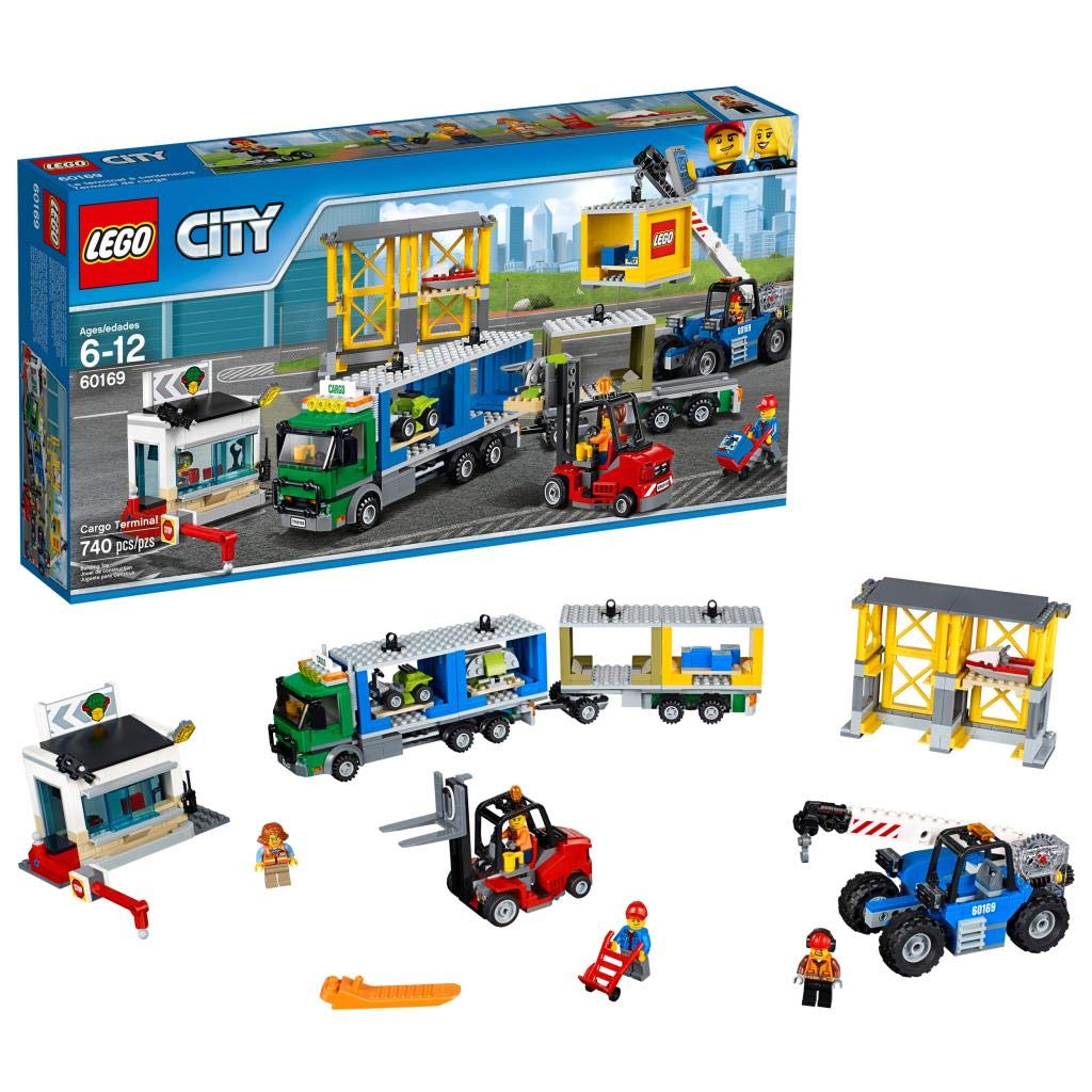 LEGO City Cargo Terminal Building Kit 60169 - 740 Pieces for Kids & Adults - Creative Play, STEM Learning & Collectible Display