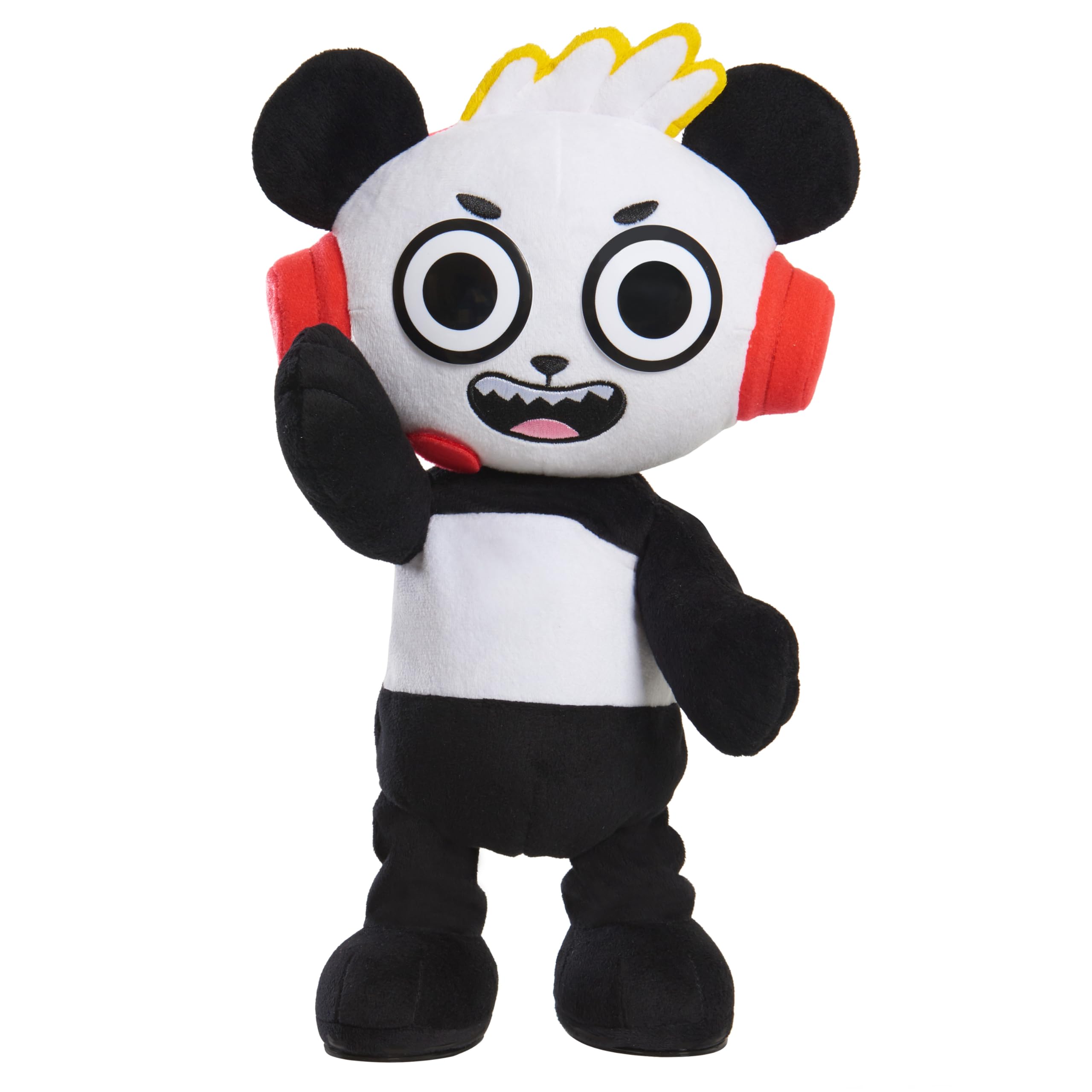 Ryan's World Combobunga Panda Feature Plush Toy - Soft Stuffed Animal for Kids Ages 3+ by Just Play | Perfect for Cuddling, Gift Giving & Pretend Play