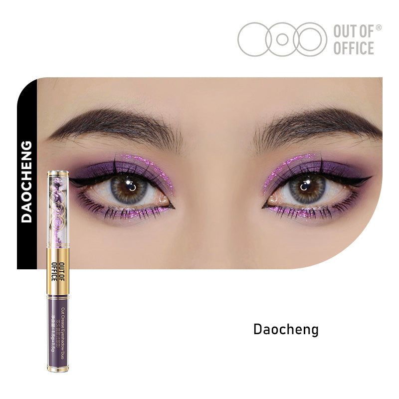 OUT OF OFFICE Dual Ended Liquid Eyeshadow - Long Lasting Waterproof Makeup for Day & Night Looks - Perfect for Parties, Weddings & Everyday Wear