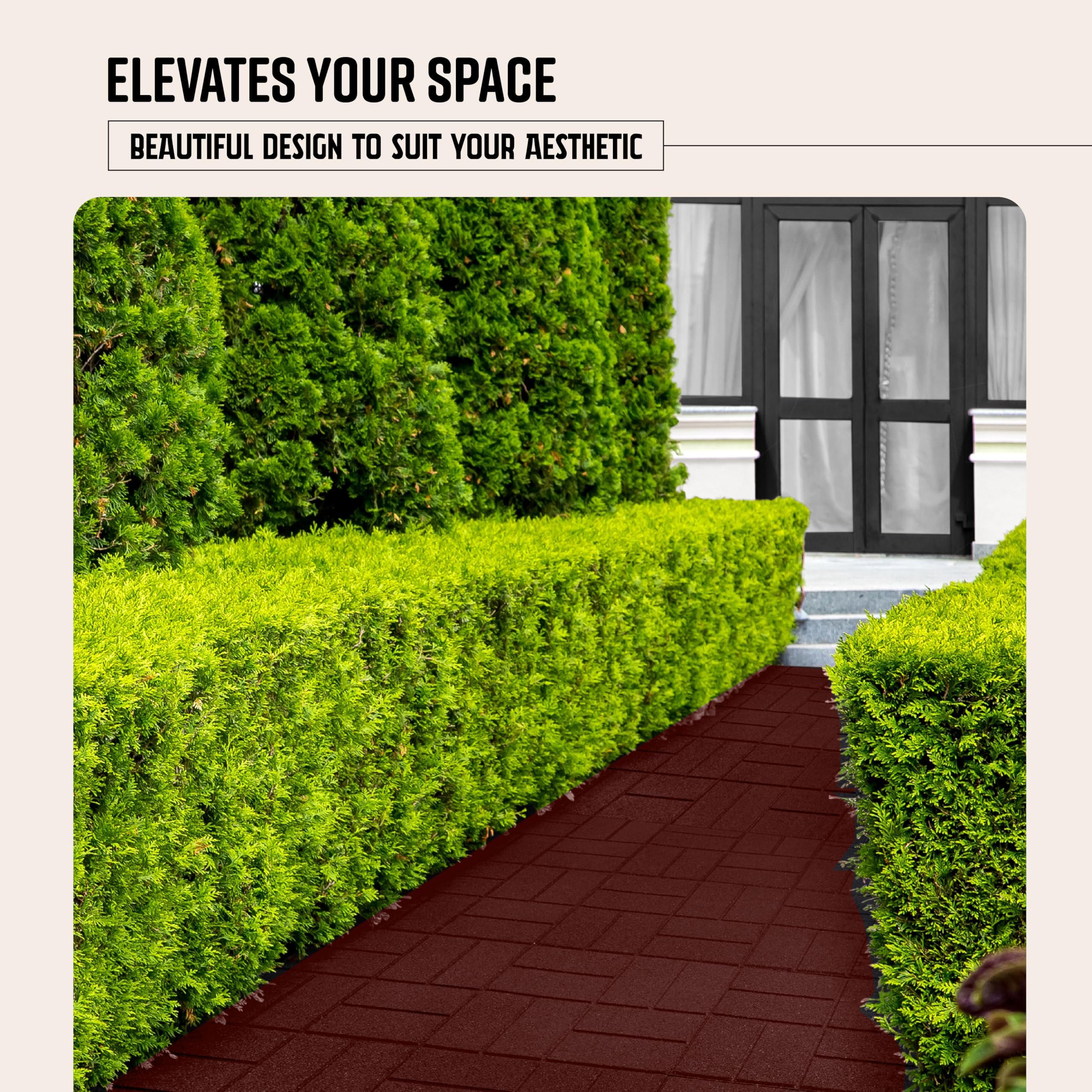 Playsafer Brick Rubber Interlocking Tiles 16