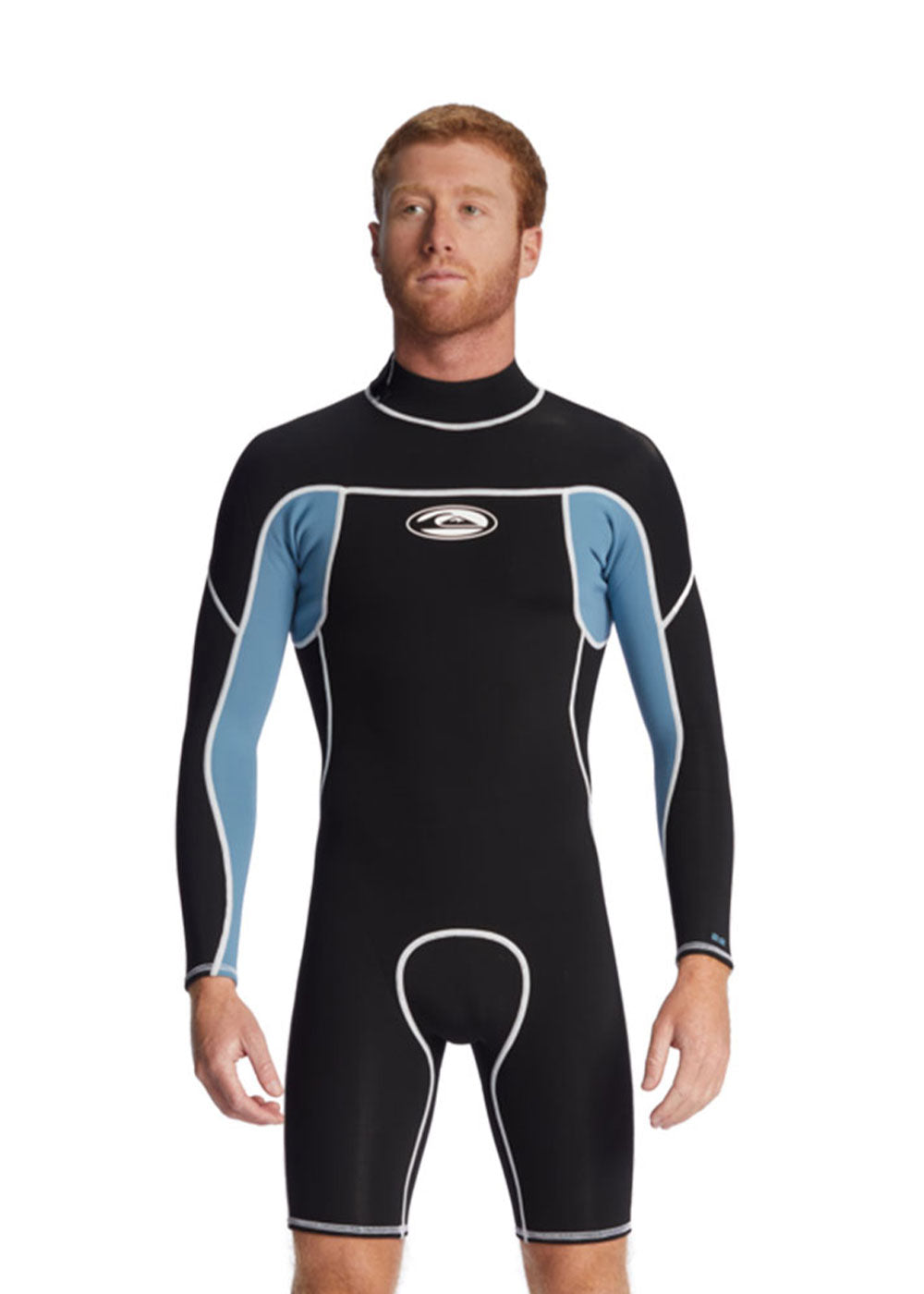 Quiksilver Men's 2/2mm Long Sleeve Back Zip Spring Wetsuit - Surfing, Diving & Water Sports Gear for Warm Weather Protection
