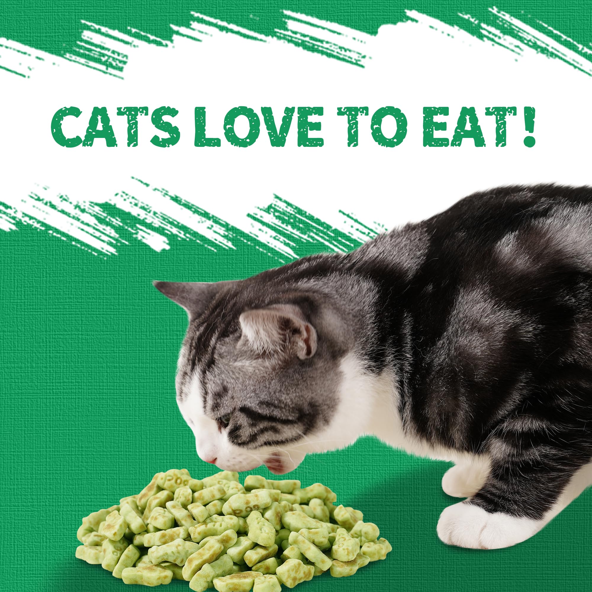 13.4 OZ Cat Treats with Catnip - Healthy Natural Chicken Flavor Snacks for Cats | Training Biscuits, Dental Care & Hairball Control | Perfect for Rewards, Playtime & Bonding