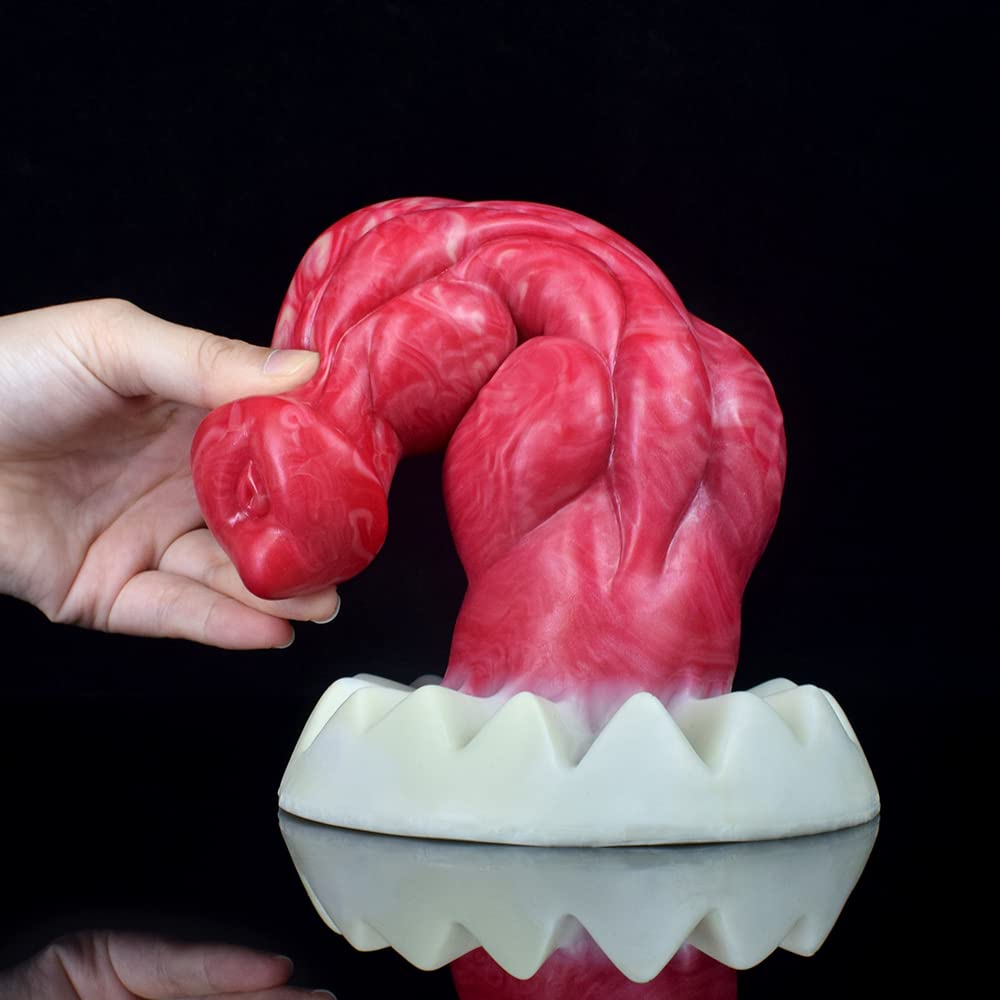 Premium Liquid Silicone Alien/Fido Dildo with Strong Suction Cup - Realistic Adult Sex Toy for Solo Play & Couples - BeHorny Collection | Perfect for BDSM, Fantasy Roleplay & Sensual Exploration