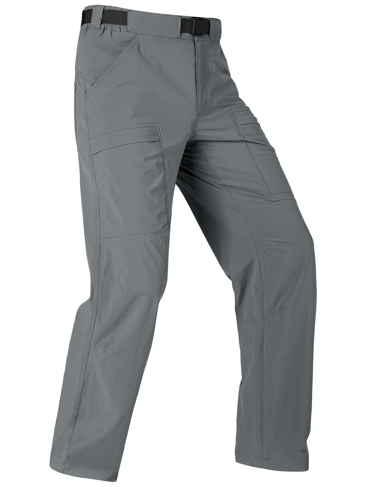 FREE SOLDIER Men's Tactical Hiking Pants - Lightweight Waterproof Quick-Dry Outdoor Cargo Pants with Belt, Nylon Spandex Blend - Perfect for Camping, Hiking & Outdoor Adventures