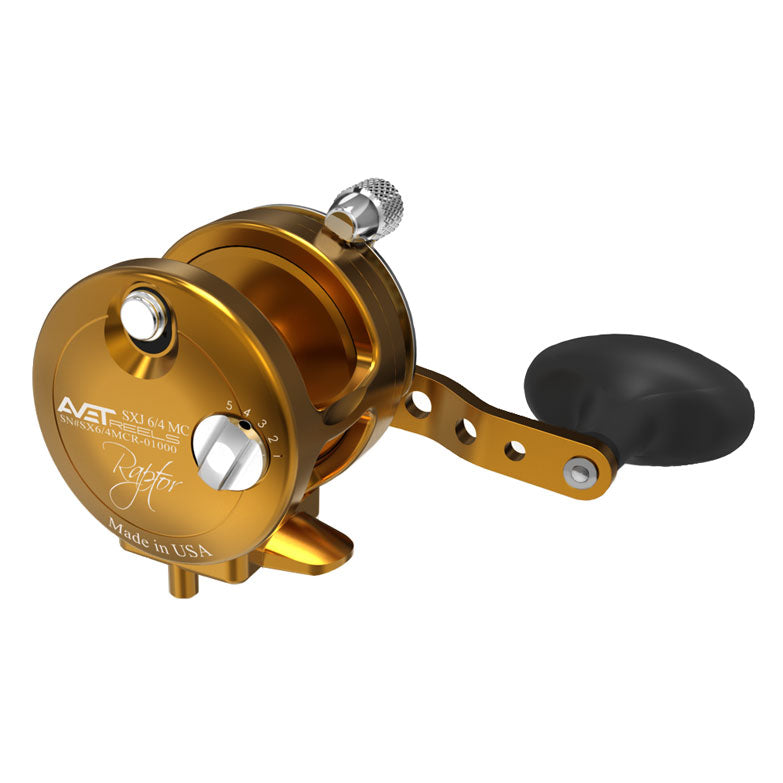 Avet SXJ Raptor 6/4 Narrow Spool Two Speed Fishing Reel - Saltwater & Offshore Game Fishing for Tuna, Marlin & Big Game Fish