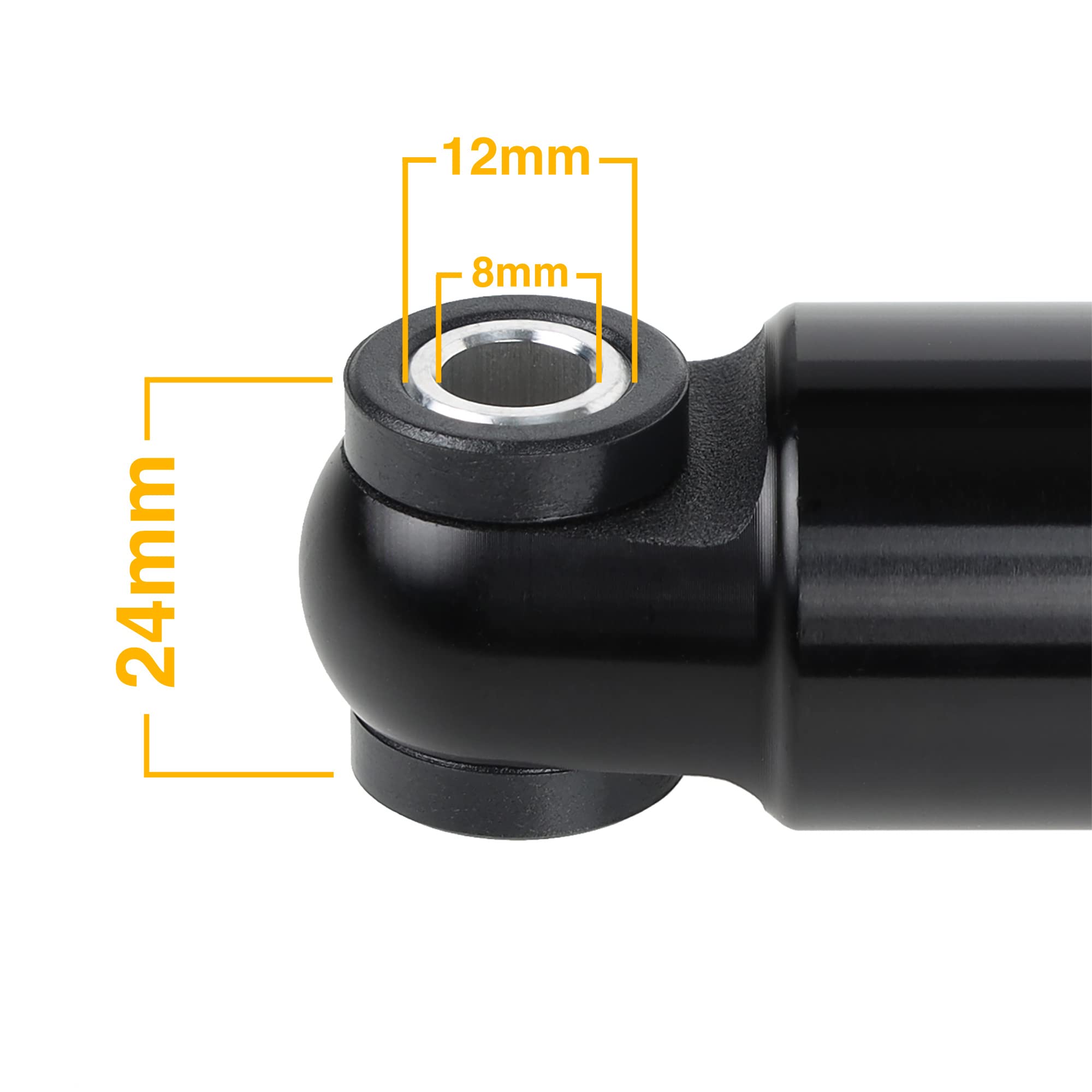 DNM Damping 3 System Mountain Bike Air Rear Shock - Rebound, Lockout & Air Pressure Adjustable - AL 7005 Shark/AL 6061 Shock Body - Perfect for Trail Riding & Downhill MTB Adventures
