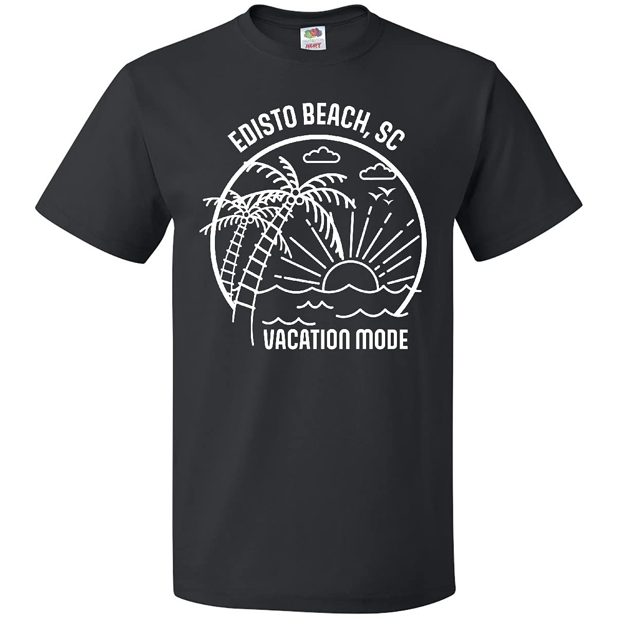 Inktastic Summer Vacation Mode Edisto Beach South Carolina T-Shirt - Comfortable Graphic Tee for Beach Lovers & Travel Enthusiasts - Perfect for Summer Trips, Coastal Getaways & Casual Outings