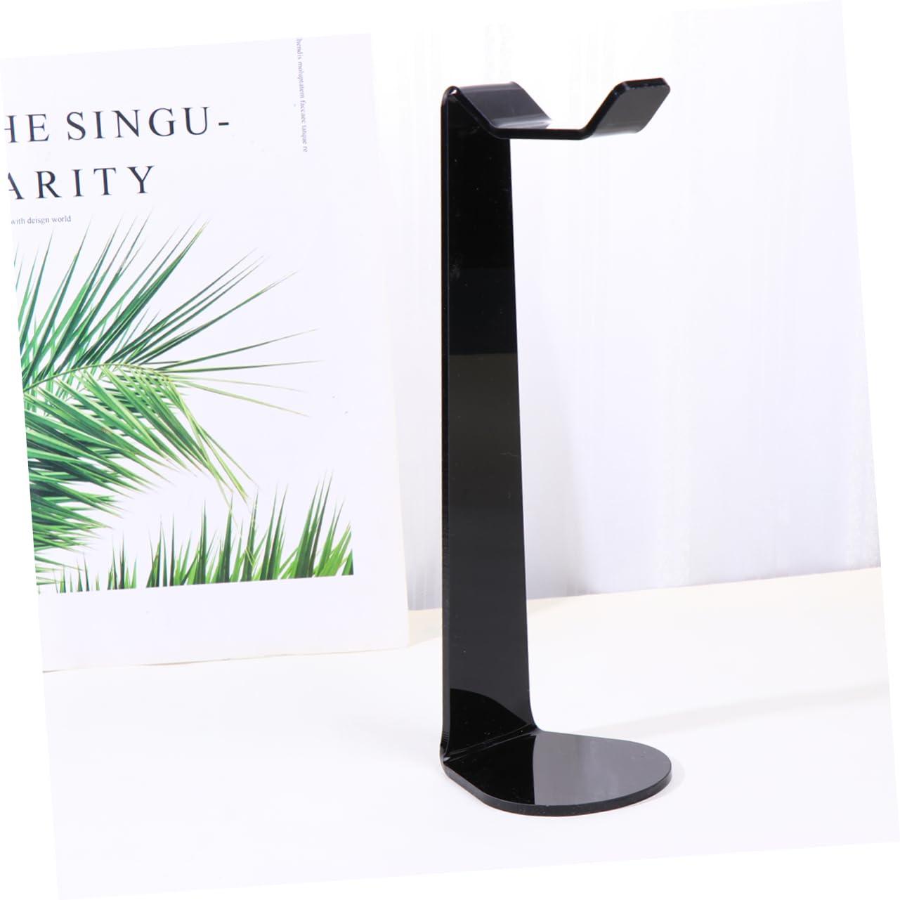 LIFKOME Acrylic Headset Stand with Mount - Premium Headphone Holder & Display Rack for Gaming, Office, and Studio Use - Organize Headsets in Style
