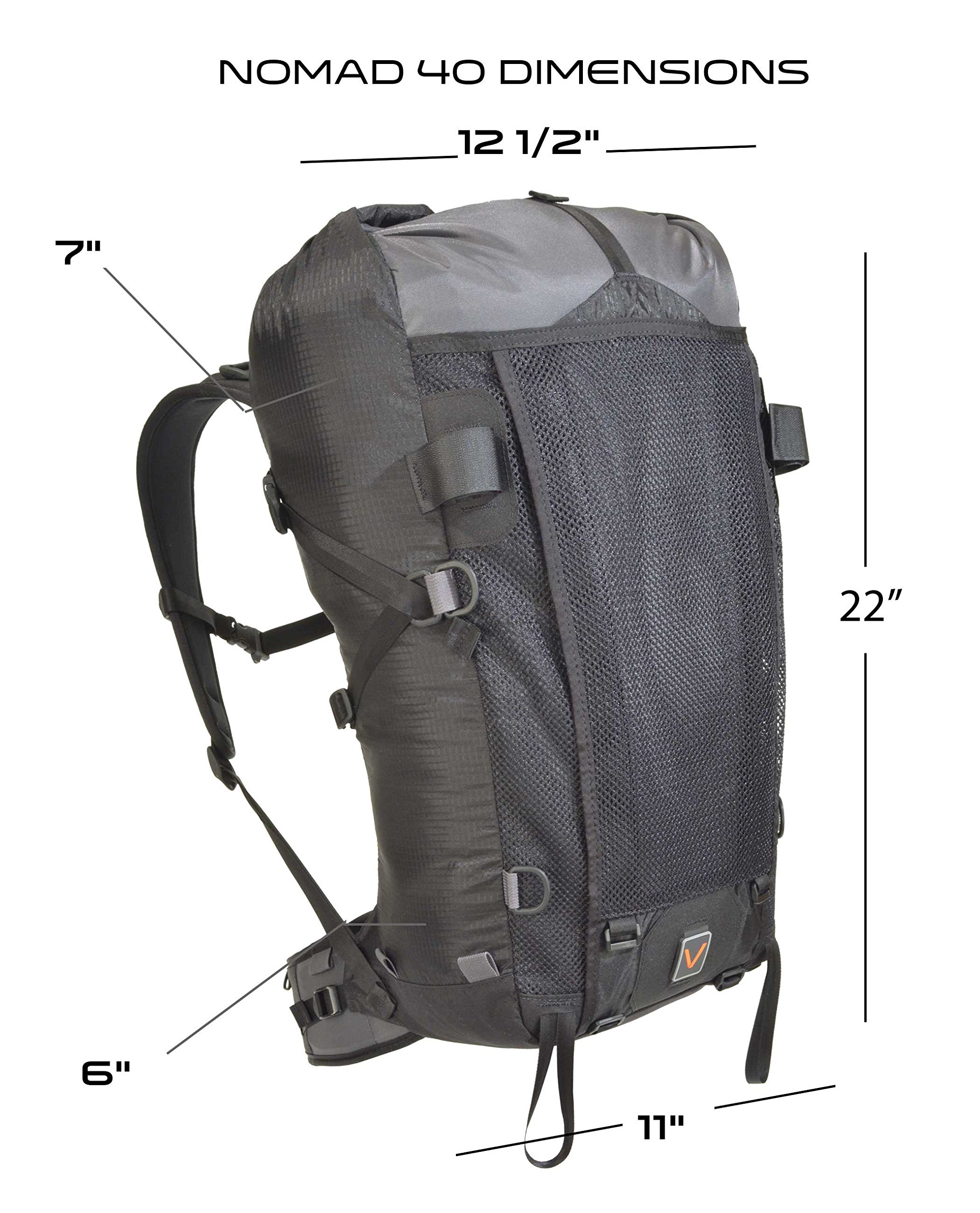 VenTerra Men's Nomad 40 Lightweight Backpack - Durable Travel Hiking Daypack for Outdoor Adventures, Commuting & Daily Use