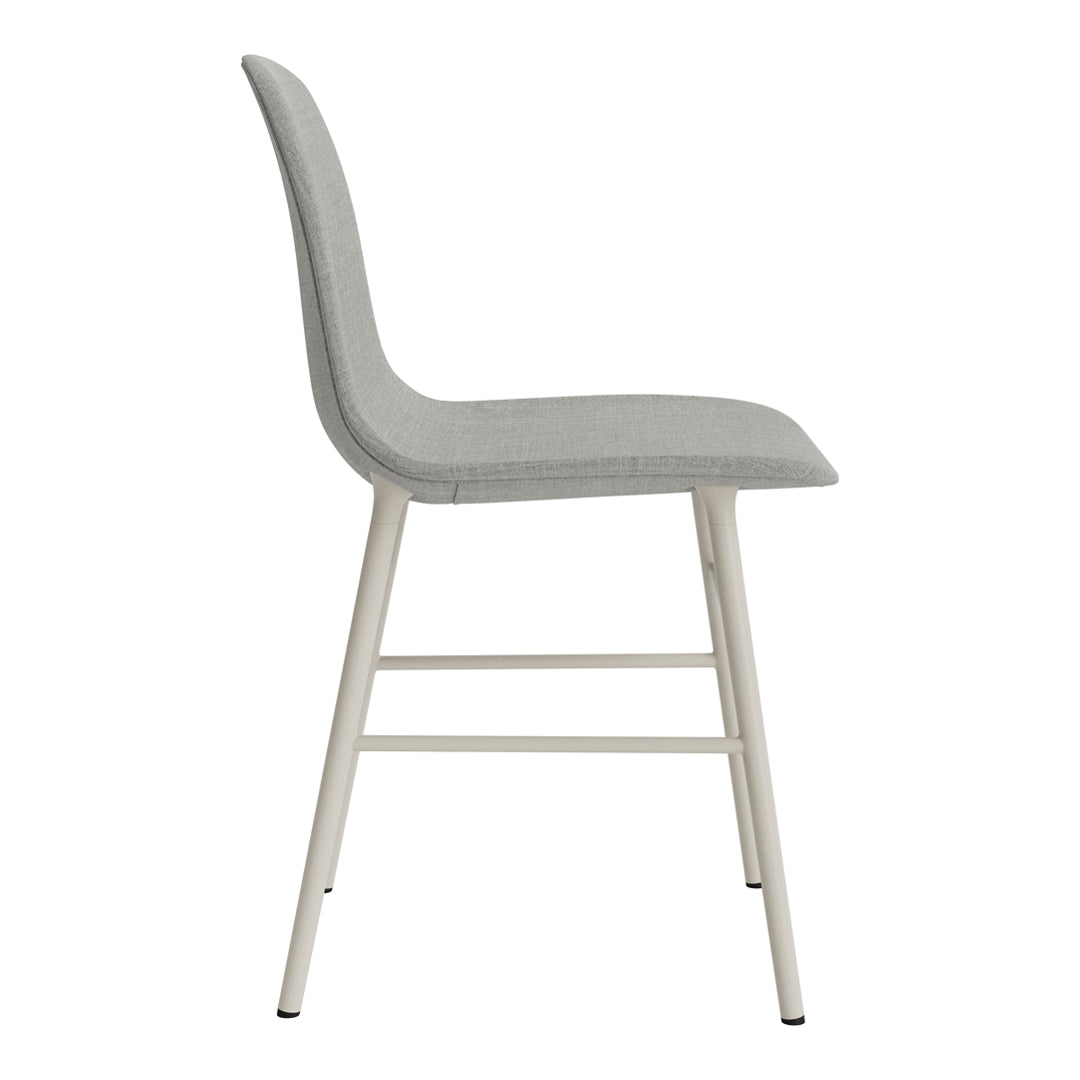 Modern Form Chair with Sturdy Metal Legs & Comfortable Upholstery - Perfect for Home Office, Living Room, or Dining Room Decor