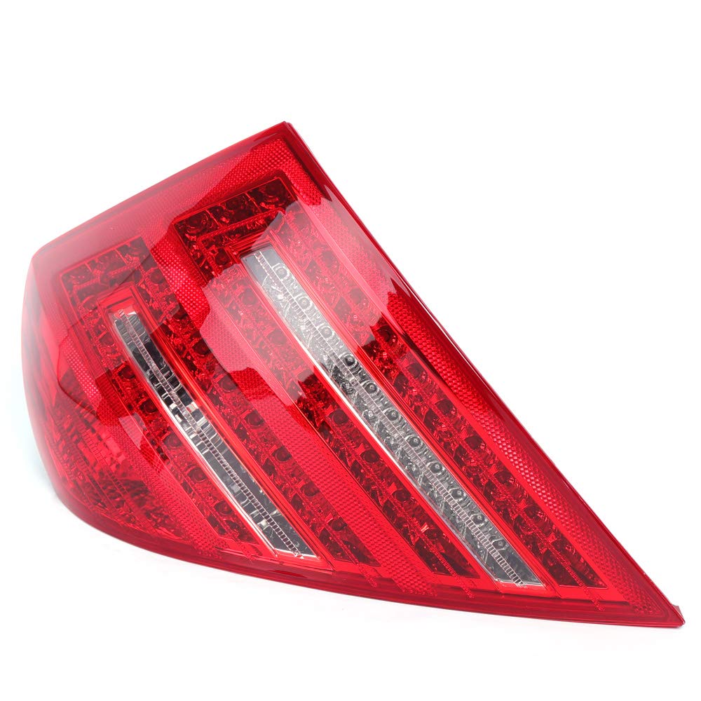 LED Tail Lights Red Clear Stop Brake Lamp Assembly for Mercedes Benz S600 W221 2007-2009 (Right Passenger Side) - Durable & Bright Replacement for Enhanced Night Driving Safety