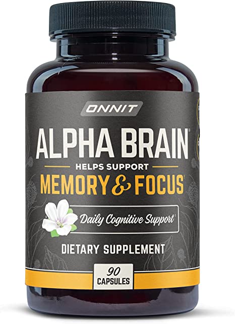 Alpha Brain Memory & Focus Supplement - Enhance Cognitive Function, Mental Clarity & Concentration - Ideal for Studying, Work & Daily Productivity