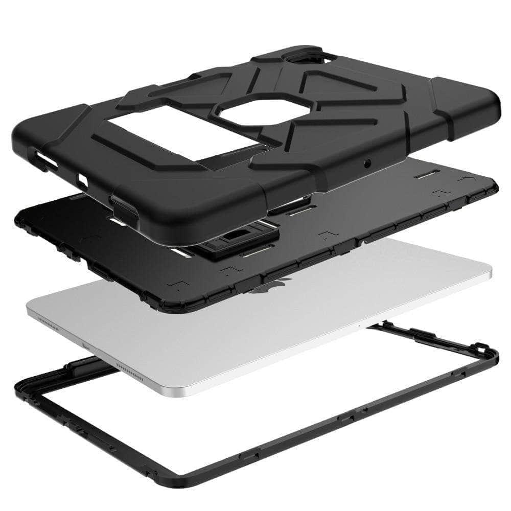 Shockproof 360 Full Body Armor Case for iPad Air 5 (2022 Model) with Adjustable Stand - Perfect for Work, Travel, and Outdoor Protection