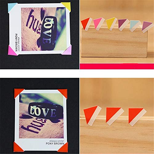 Bopely 1 Sheet Self-Adhesive Photo Corners - 100pcs Clear Picture Frame Stickers for DIY Scrapbooks, Photo Albums, and Art Projects | Perfect for Wedding, Baby, and Family Photos