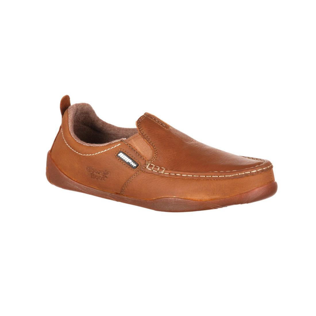 Cedar Falls Moc Toe Slip On Shoes for Men - Comfortable Casual Loafers - Perfect for Work, Walking & Everyday Wear